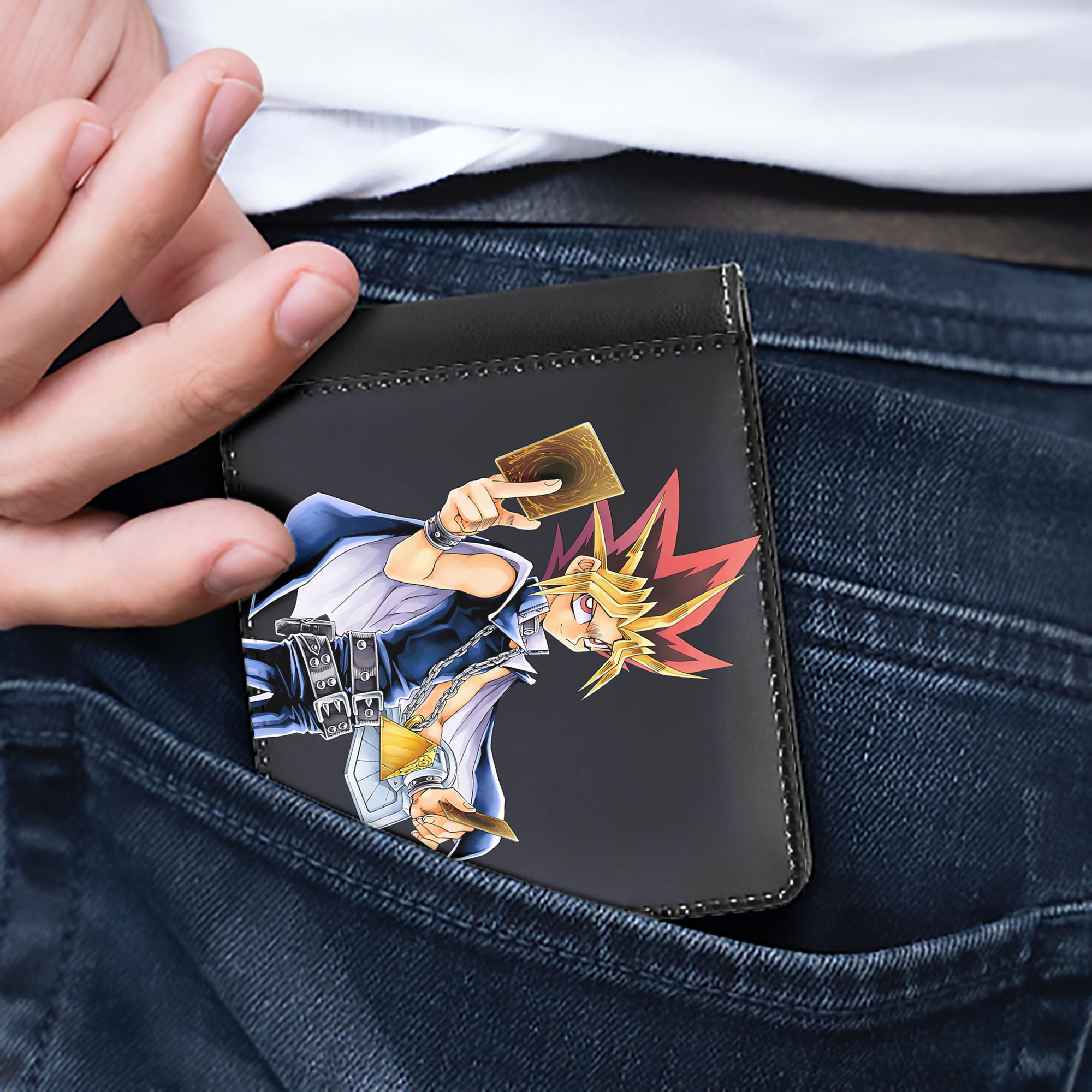 （画像用） 遊☆戯☆王 Yu-Gi-Oh! 二つ折り革財布