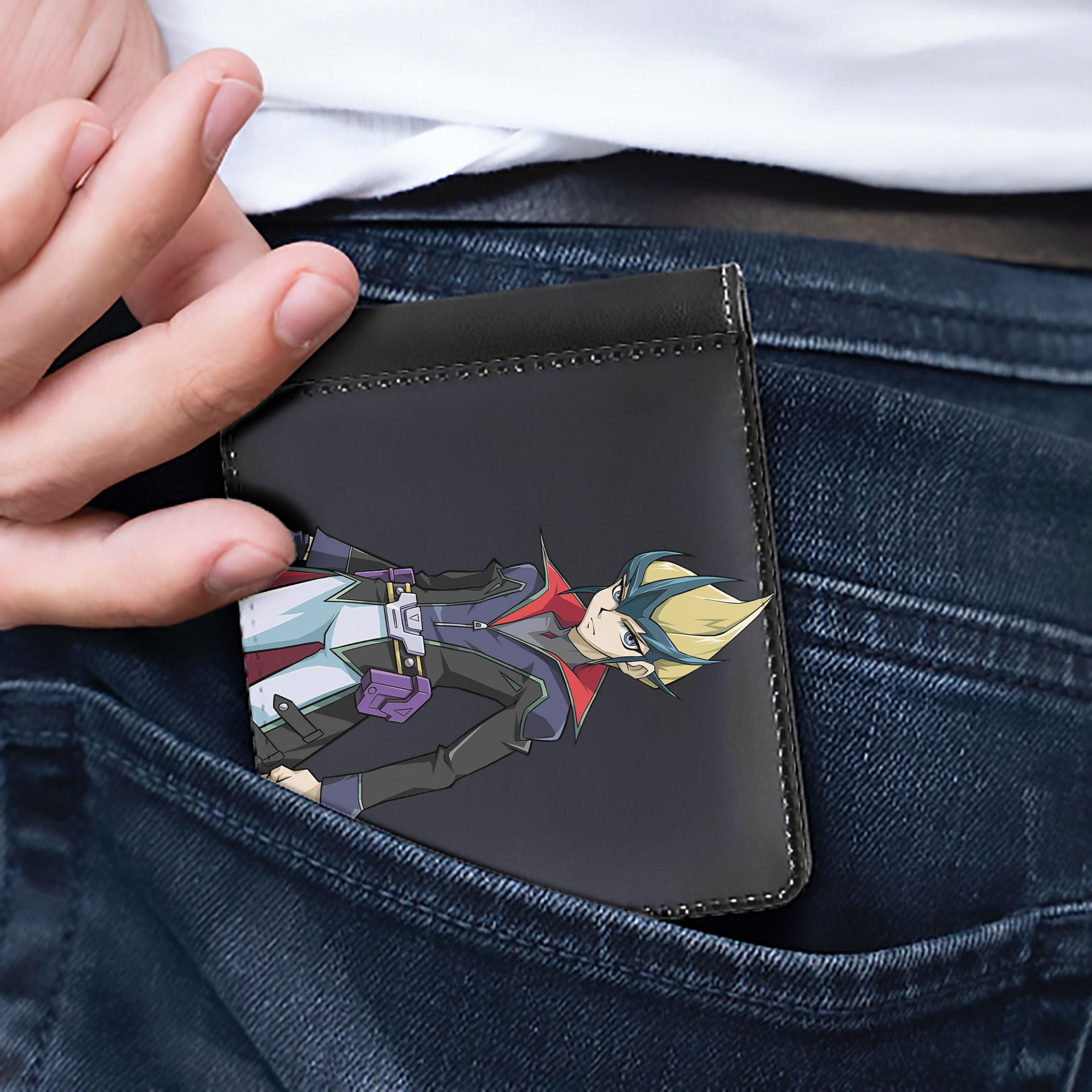 （画像用） 遊☆戯☆王 Yu-Gi-Oh! 二つ折り革財布