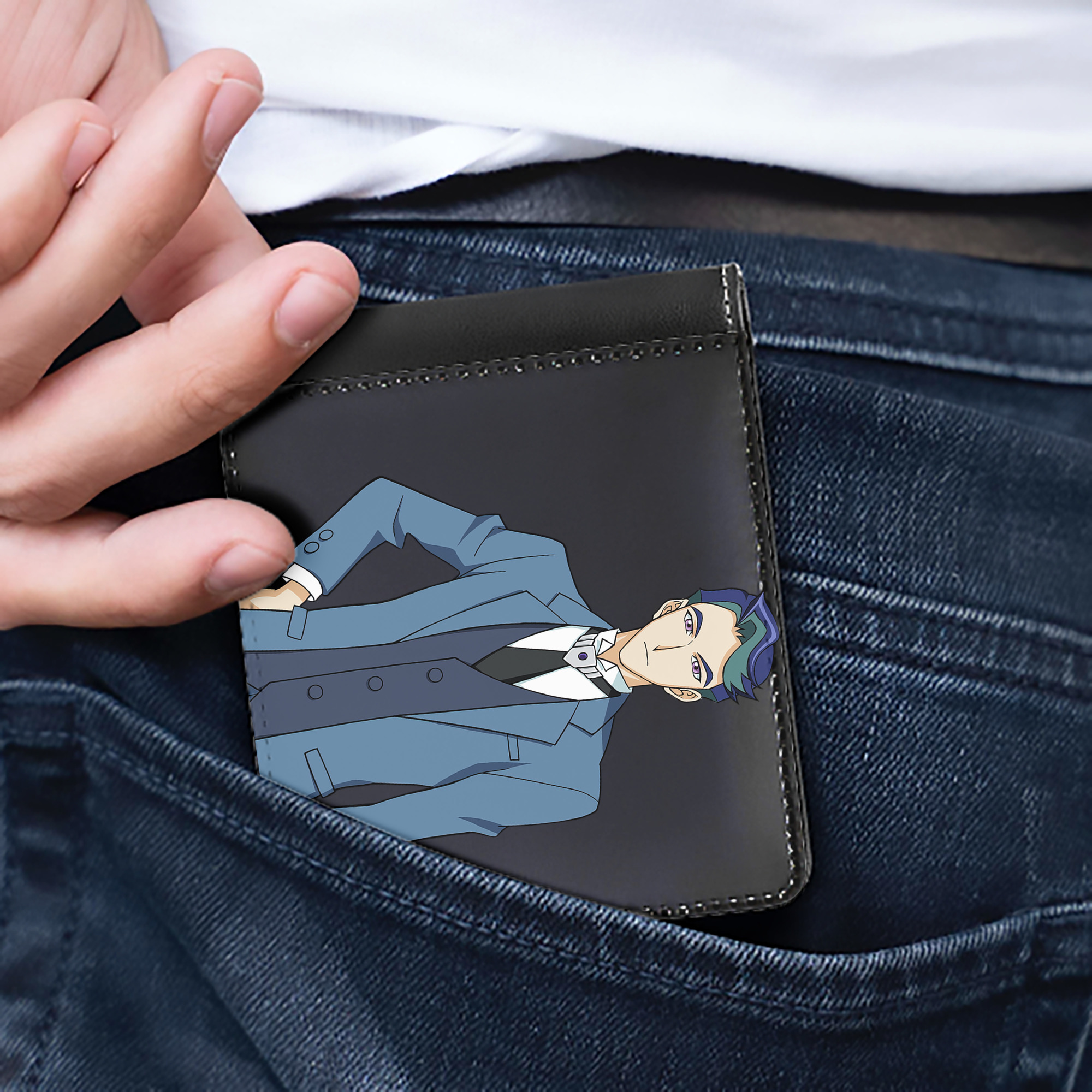 （画像用） 遊☆戯☆王 Yu-Gi-Oh! 二つ折り革財布