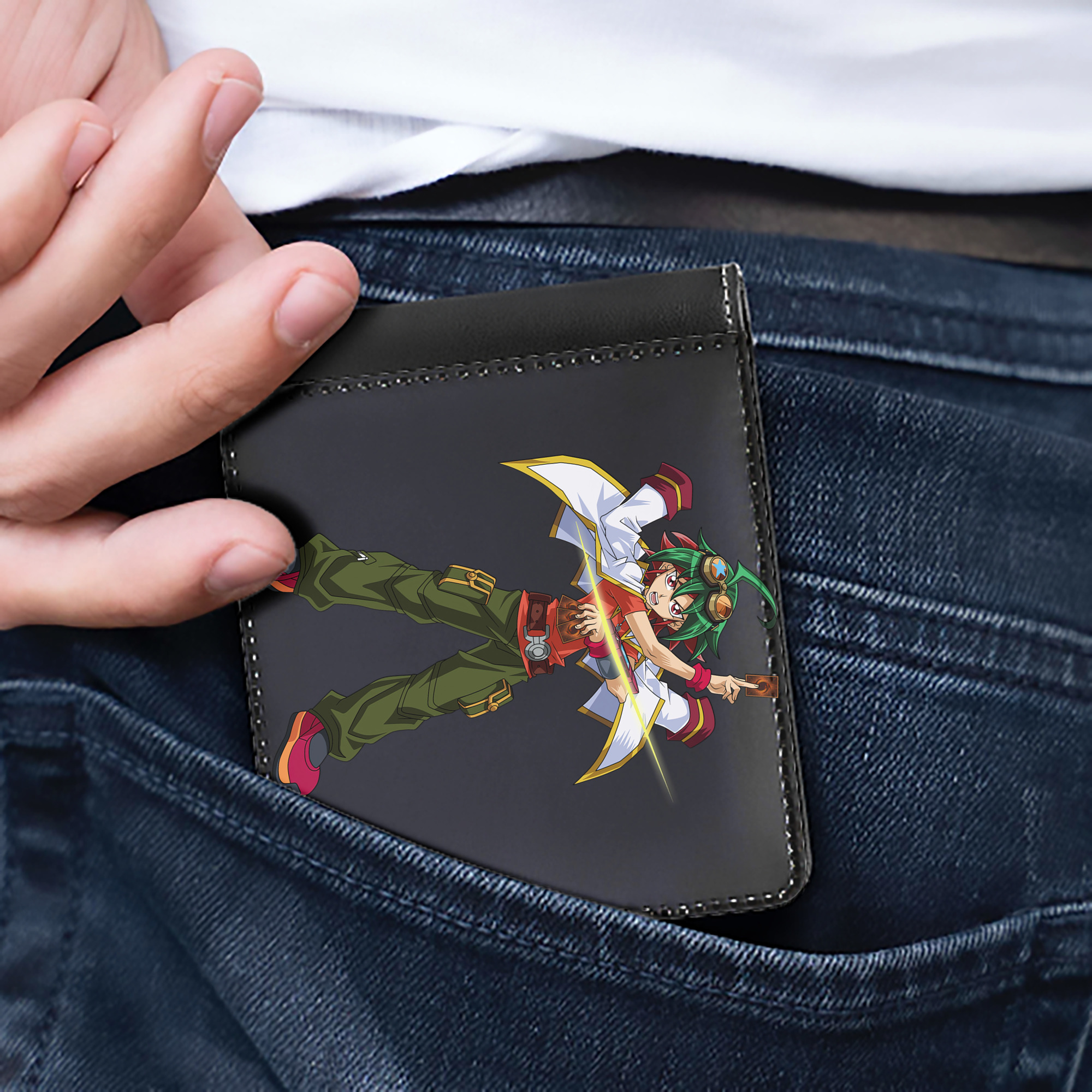 （画像用） 遊☆戯☆王 Yu-Gi-Oh! 二つ折り革財布