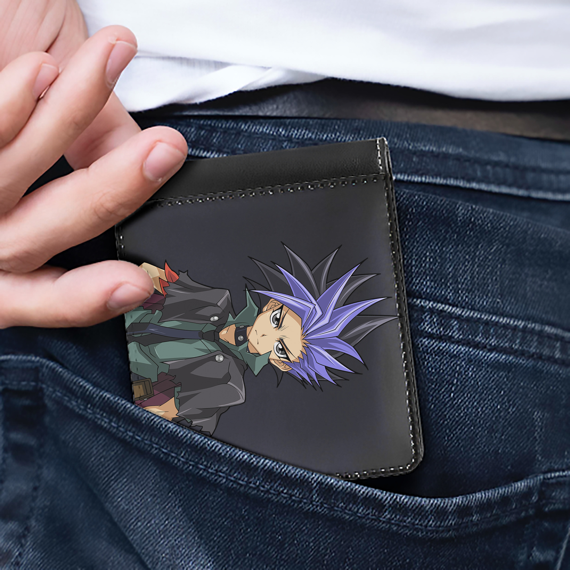 （画像用） 遊☆戯☆王 Yu-Gi-Oh! 二つ折り革財布