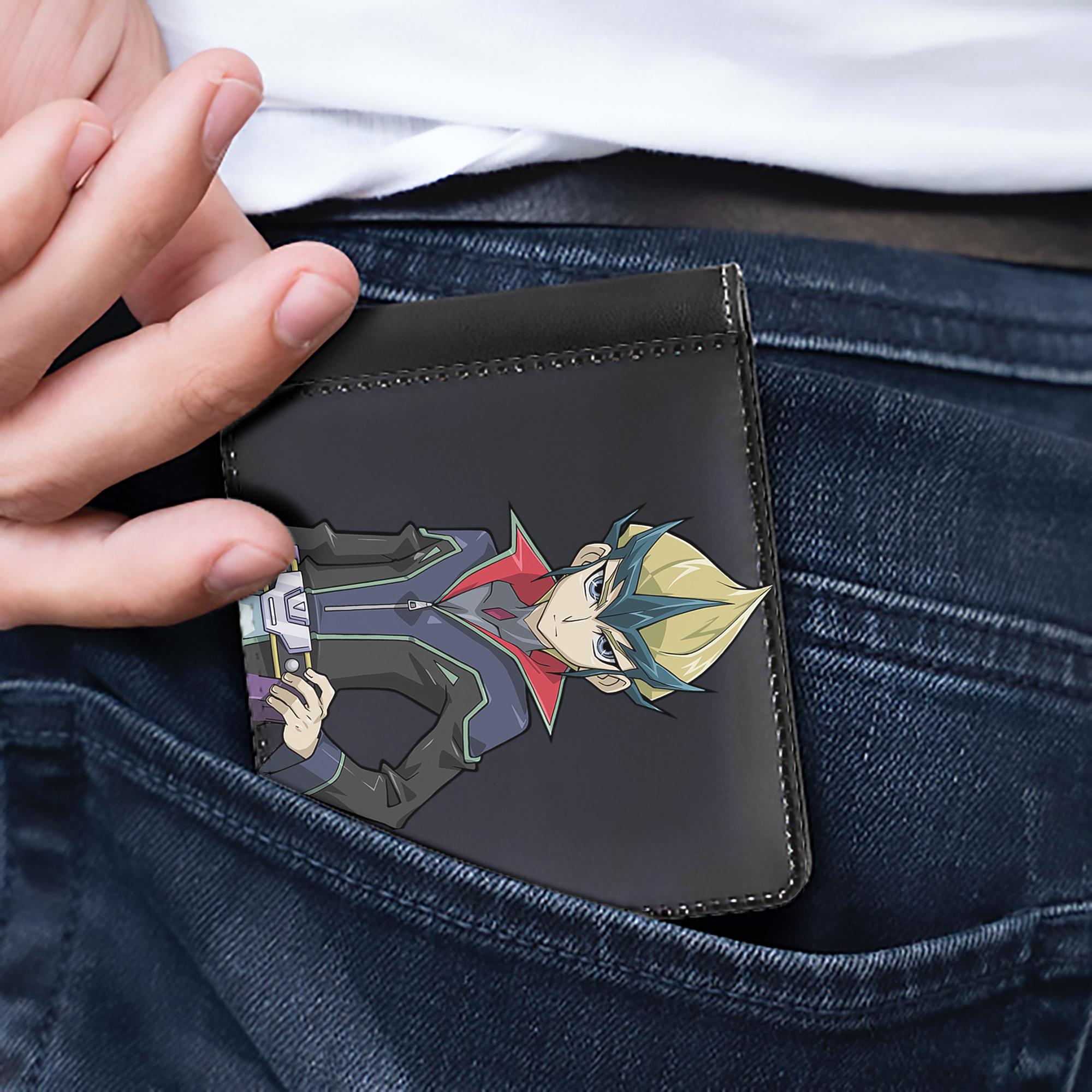 （画像用） 遊☆戯☆王 Yu-Gi-Oh! 二つ折り革財布
