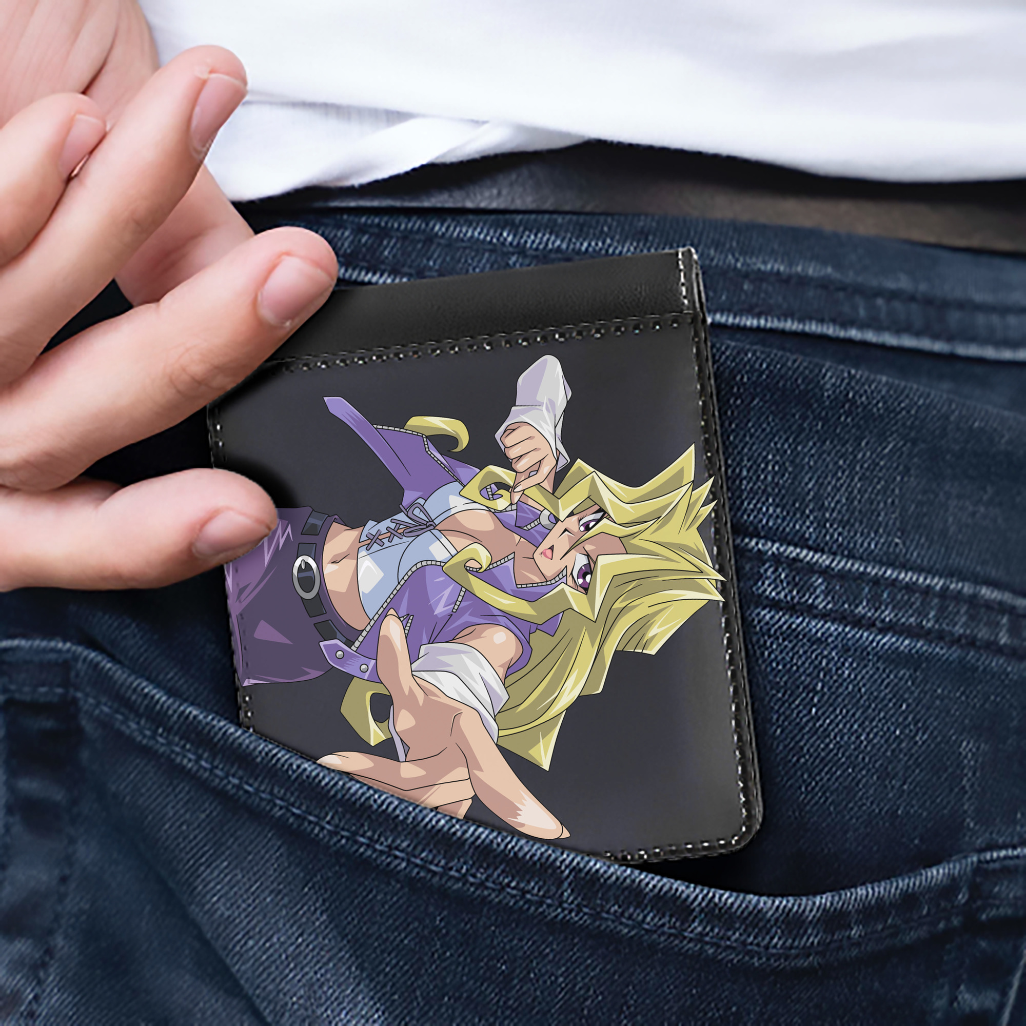 （画像用） 遊☆戯☆王 Yu-Gi-Oh! 二つ折り革財布