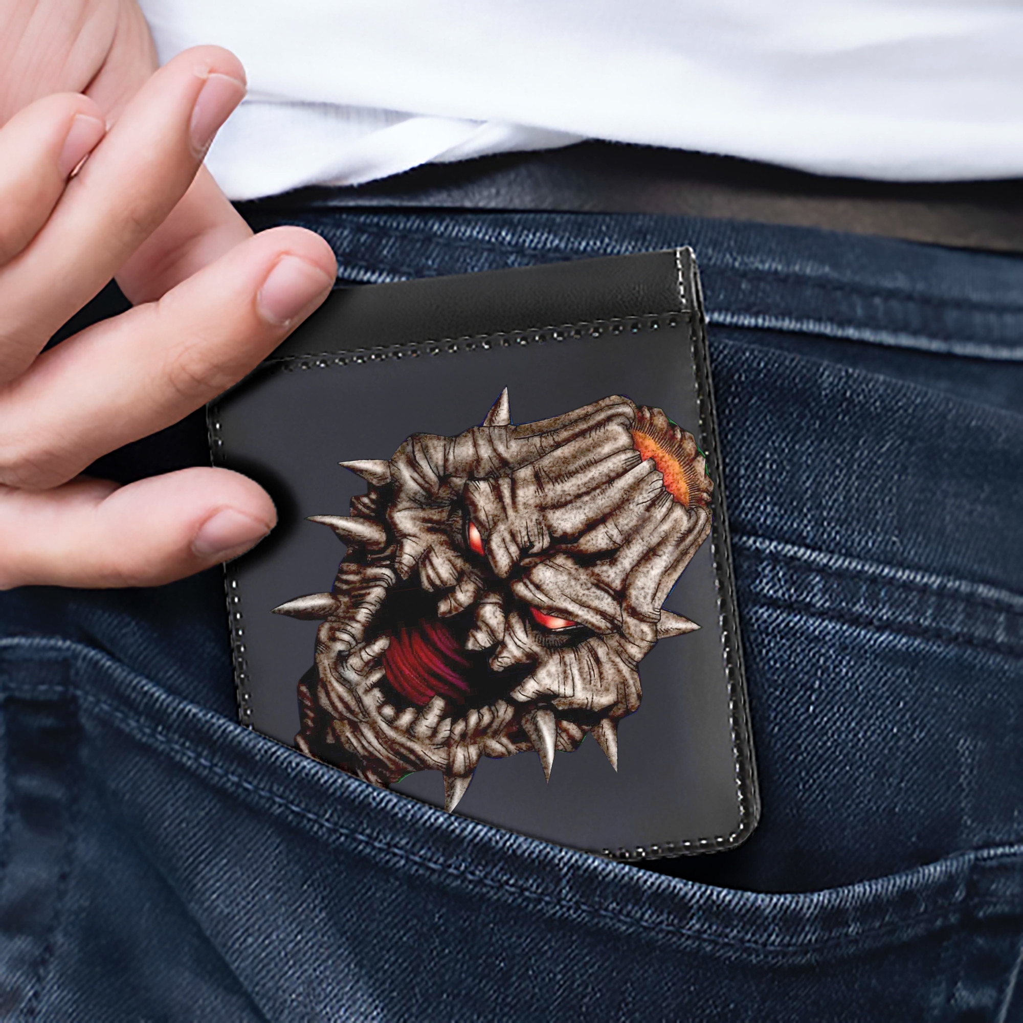 （画像用） 遊☆戯☆王 Yu-Gi-Oh! 二つ折り革財布