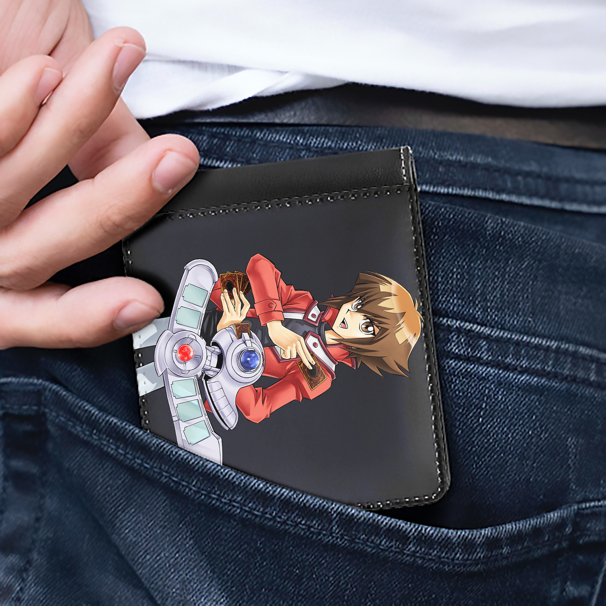 （画像用） 遊☆戯☆王 Yu-Gi-Oh! 二つ折り革財布