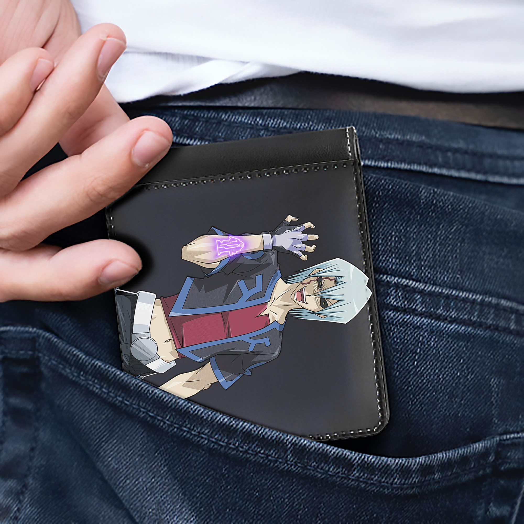 （画像用） 遊☆戯☆王 Yu-Gi-Oh! 二つ折り革財布