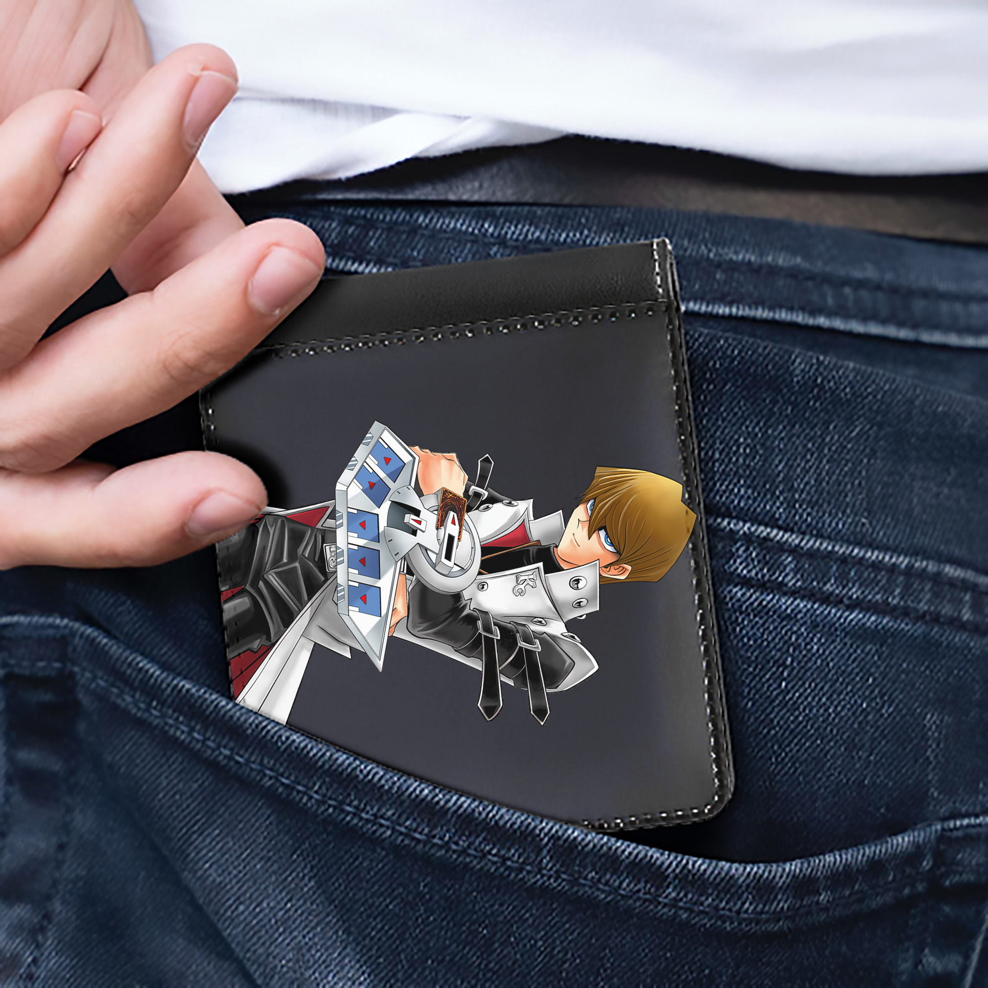 （画像用） 遊☆戯☆王 Yu-Gi-Oh! 二つ折り革財布