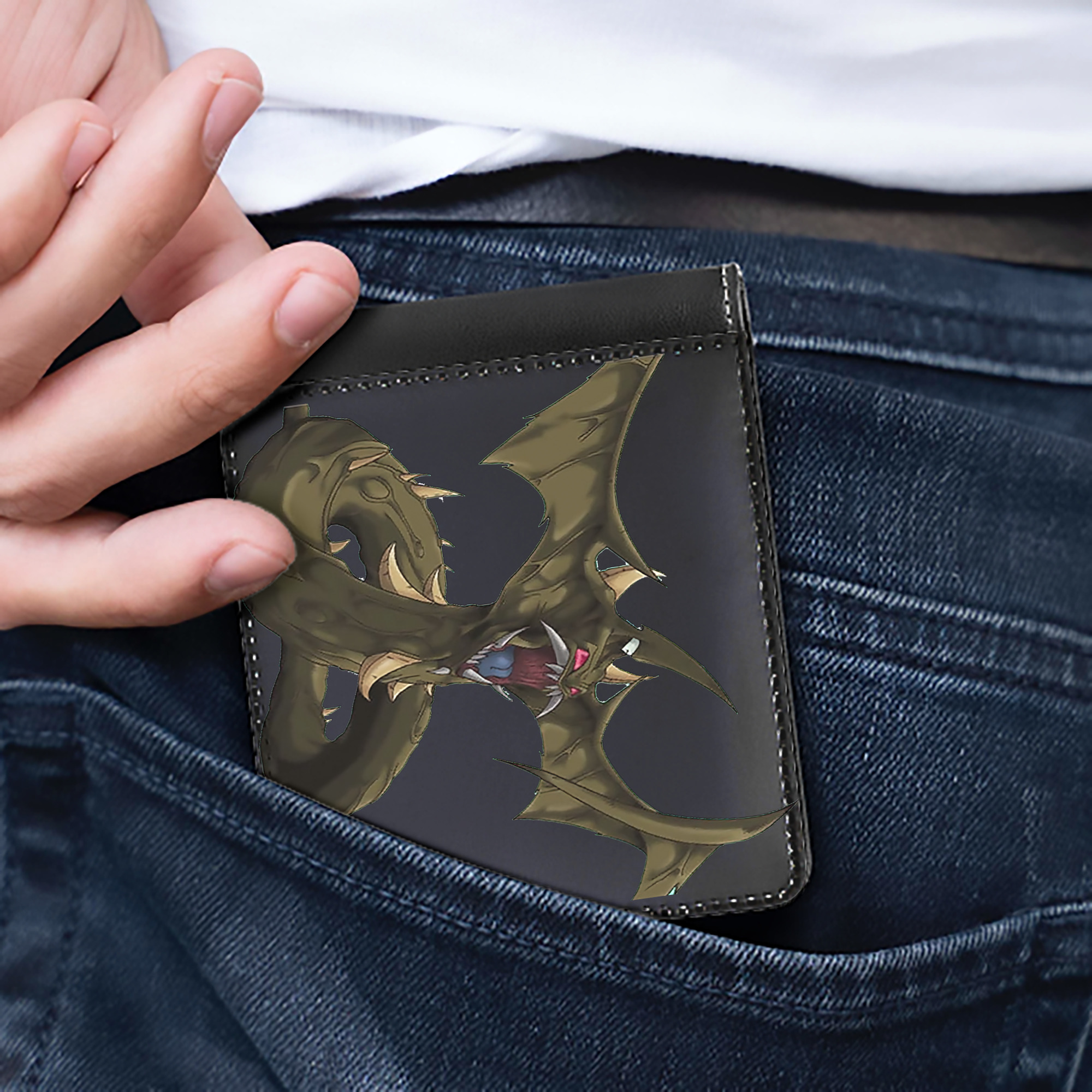 （画像用） 遊☆戯☆王 Yu-Gi-Oh! 二つ折り革財布