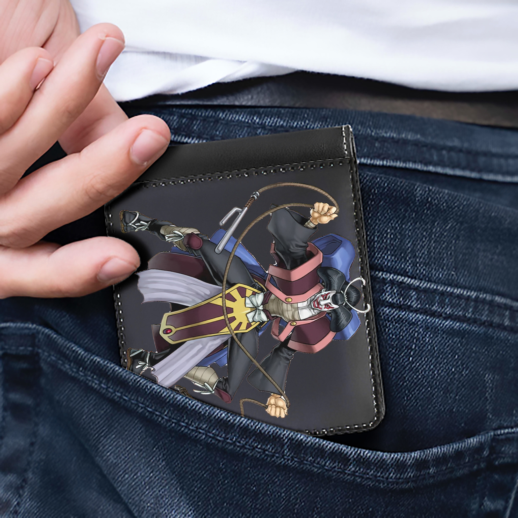 （画像用） 遊☆戯☆王 Yu-Gi-Oh! 二つ折り革財布
