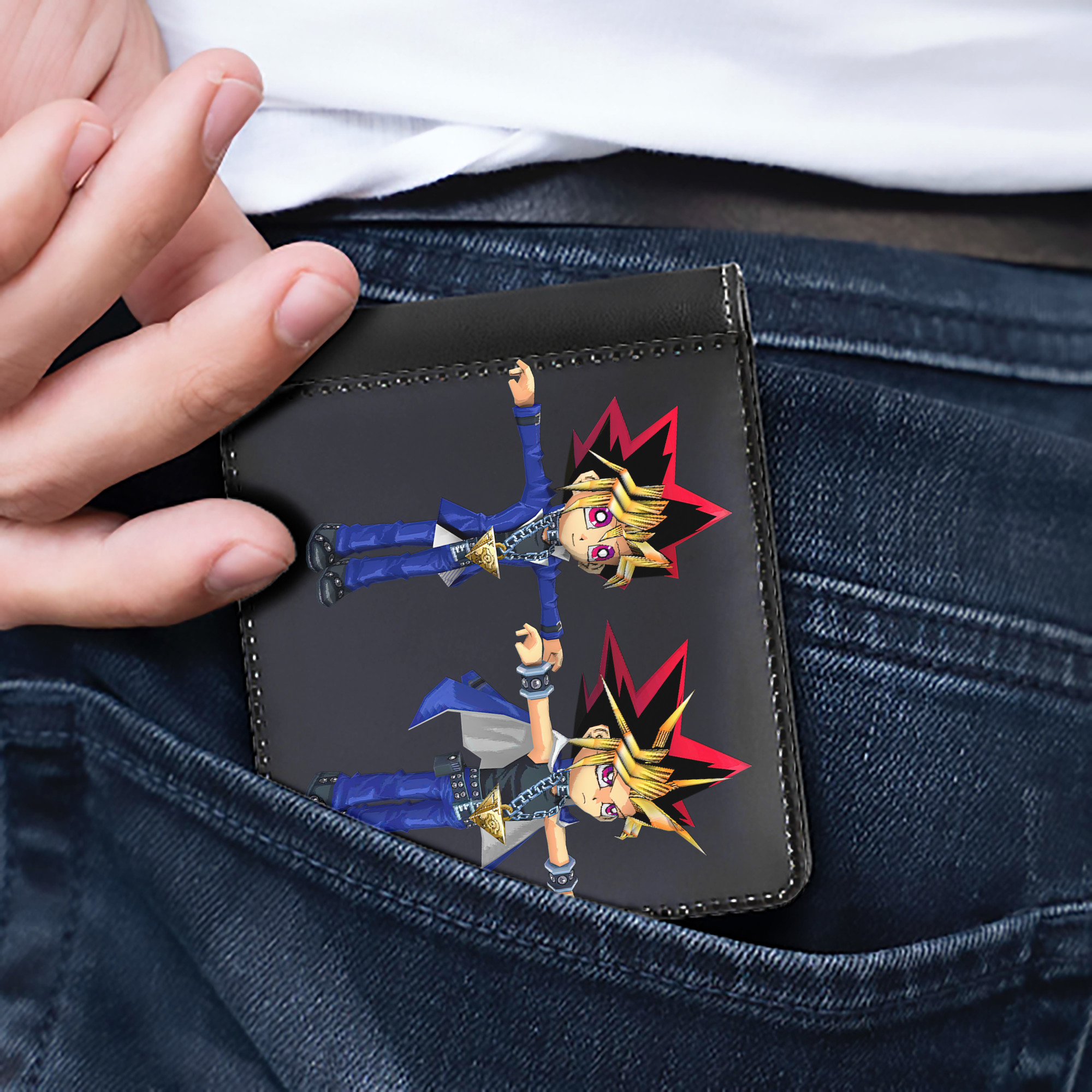 （画像用） 遊☆戯☆王 Yu-Gi-Oh! 二つ折り革財布