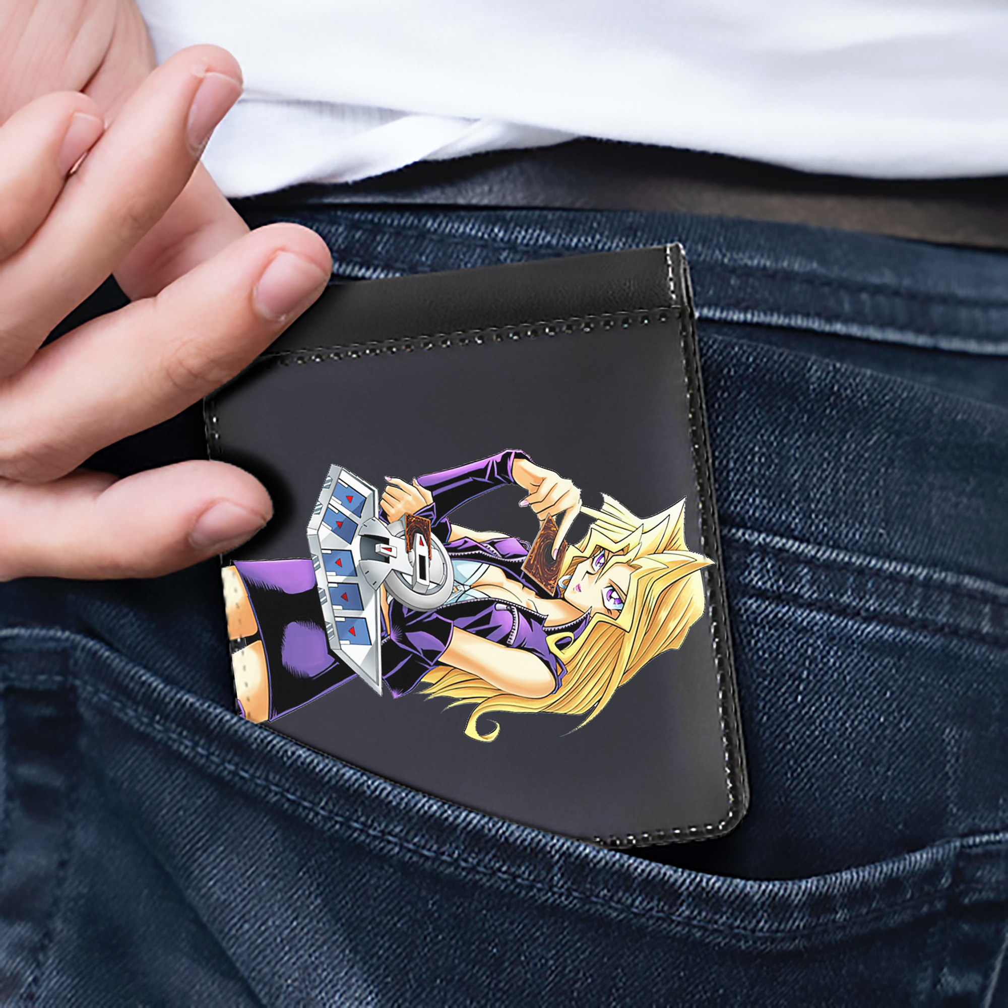 （画像用） 遊☆戯☆王 Yu-Gi-Oh! 二つ折り革財布
