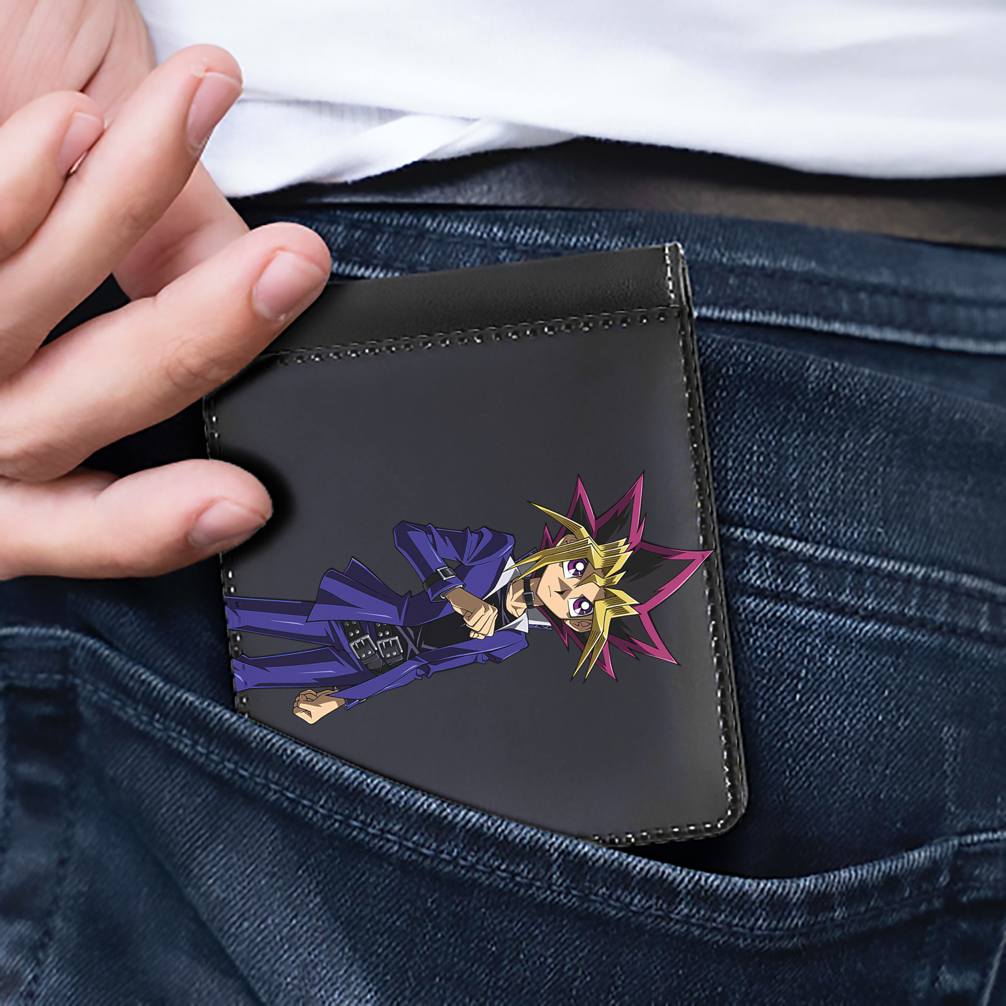 （画像用） 遊☆戯☆王 Yu-Gi-Oh! 二つ折り革財布