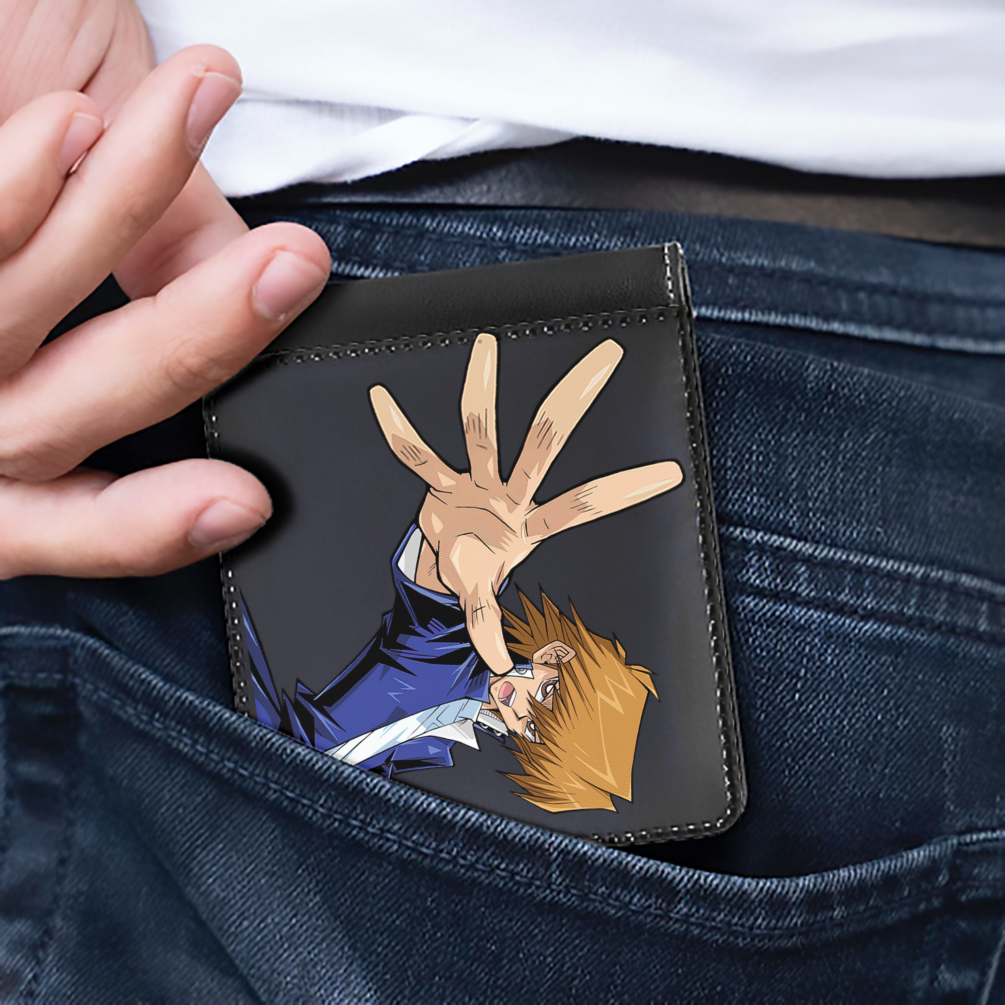 （画像用） 遊☆戯☆王 Yu-Gi-Oh! 二つ折り革財布