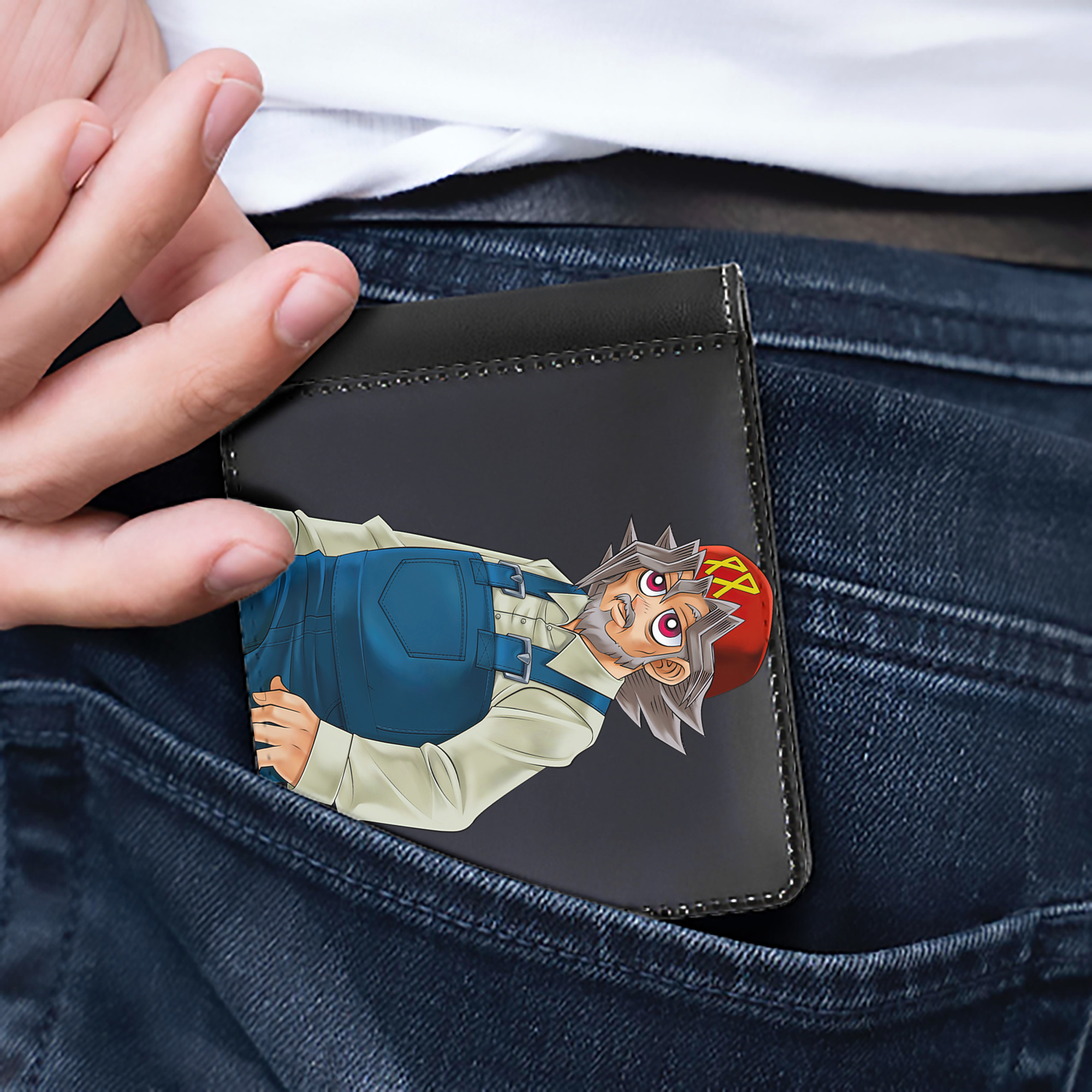 （画像用） 遊☆戯☆王 Yu-Gi-Oh! 二つ折り革財布