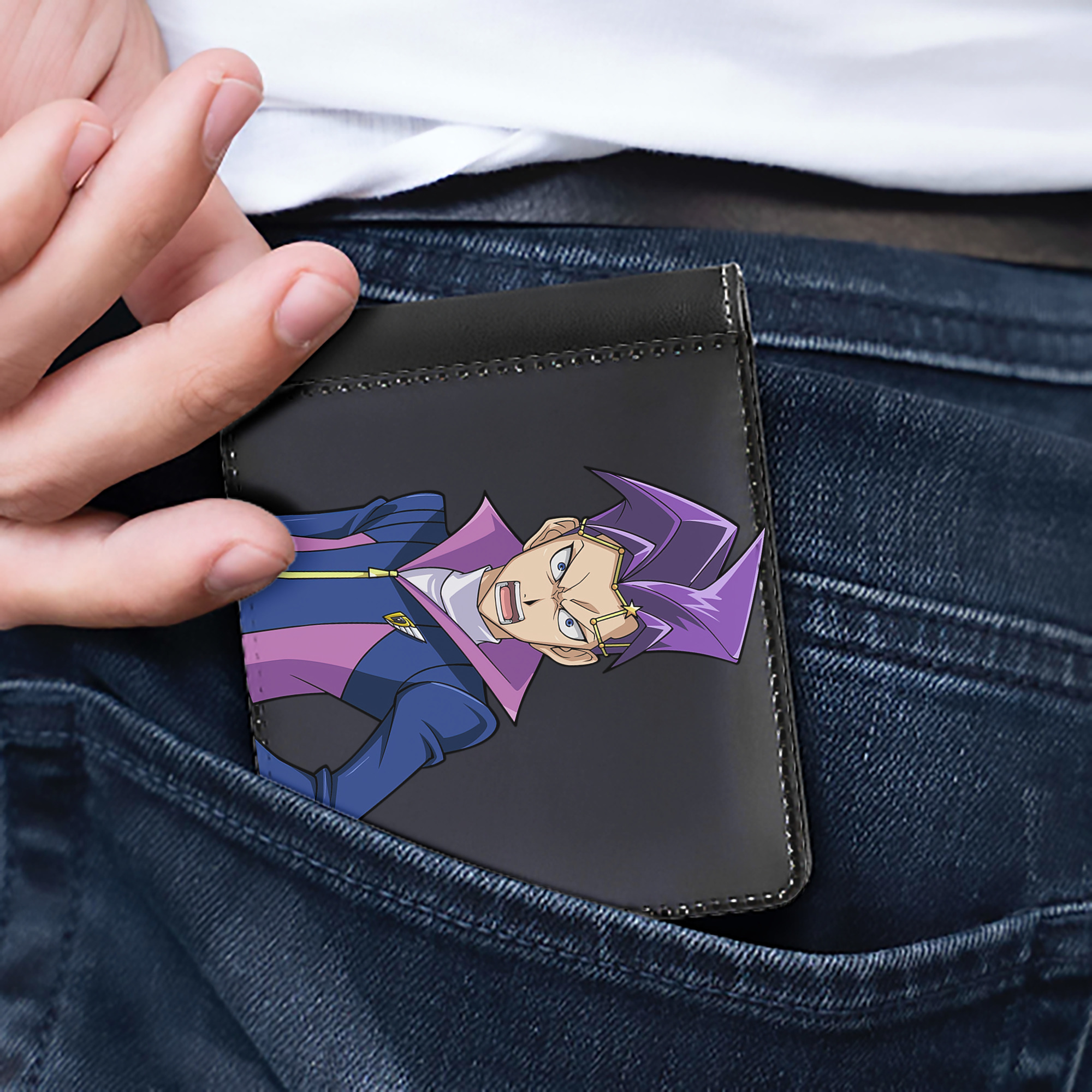 （画像用） 遊☆戯☆王 Yu-Gi-Oh! 二つ折り革財布