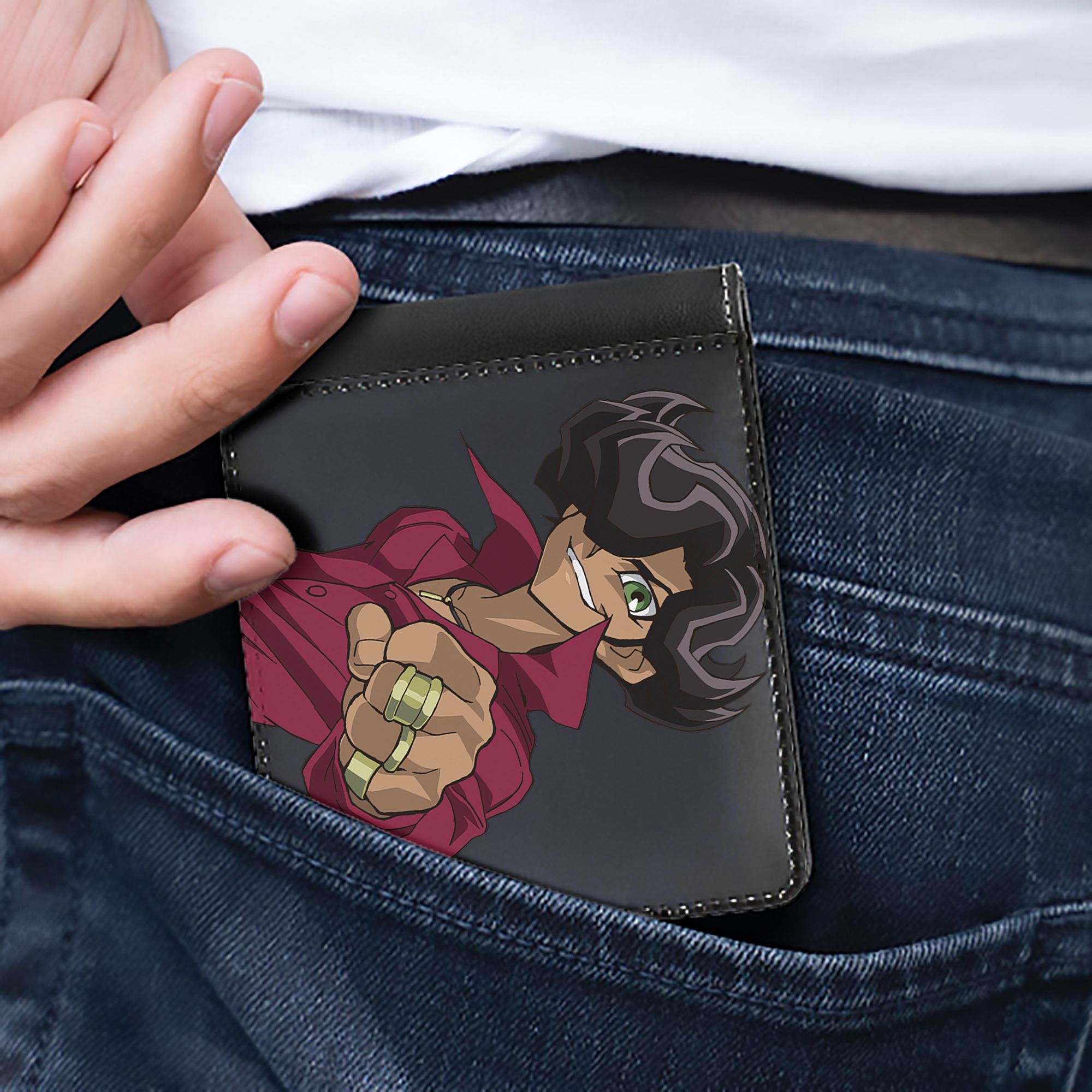 （画像用） 遊☆戯☆王 Yu-Gi-Oh! 二つ折り革財布