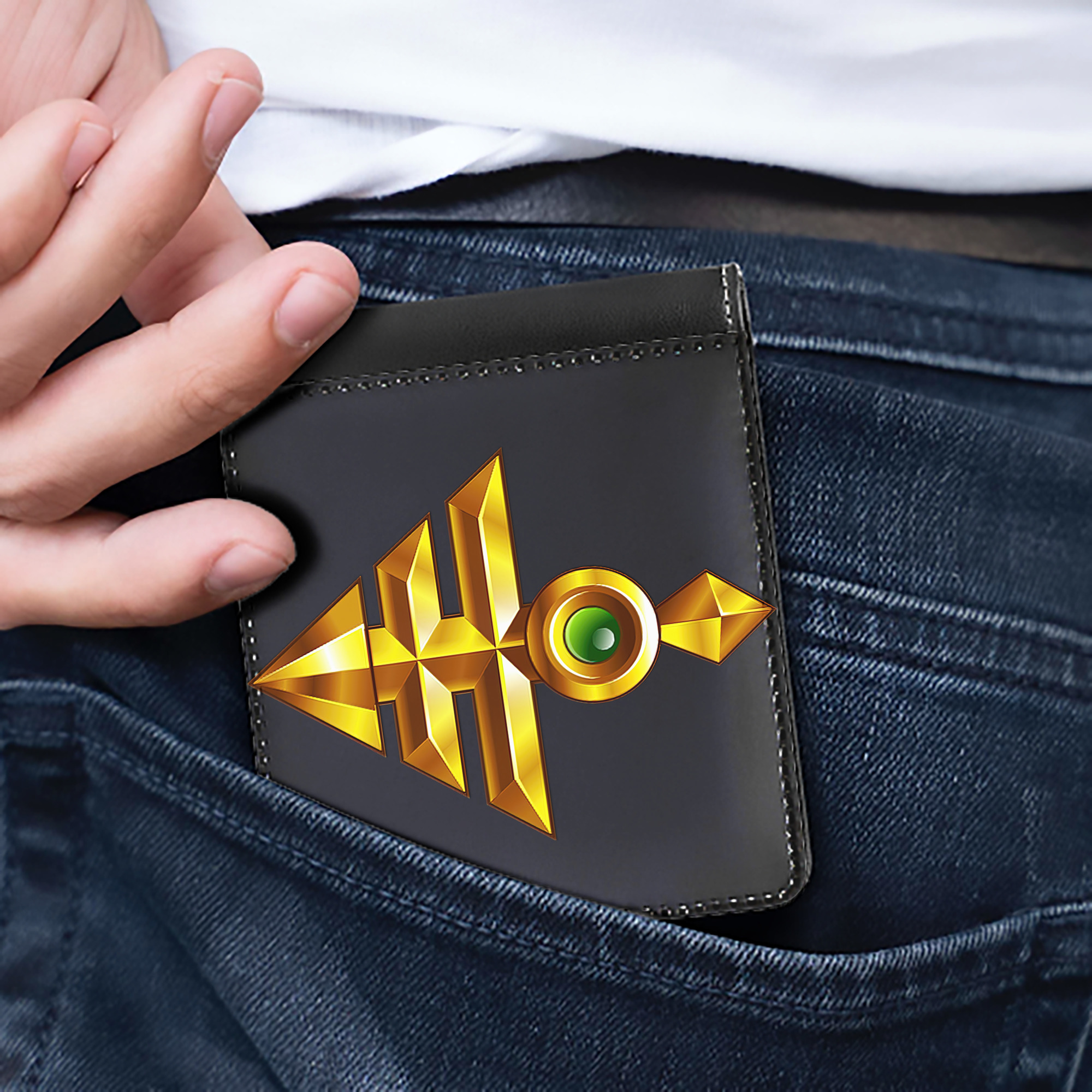 （画像用） 遊☆戯☆王 Yu-Gi-Oh! 二つ折り革財布