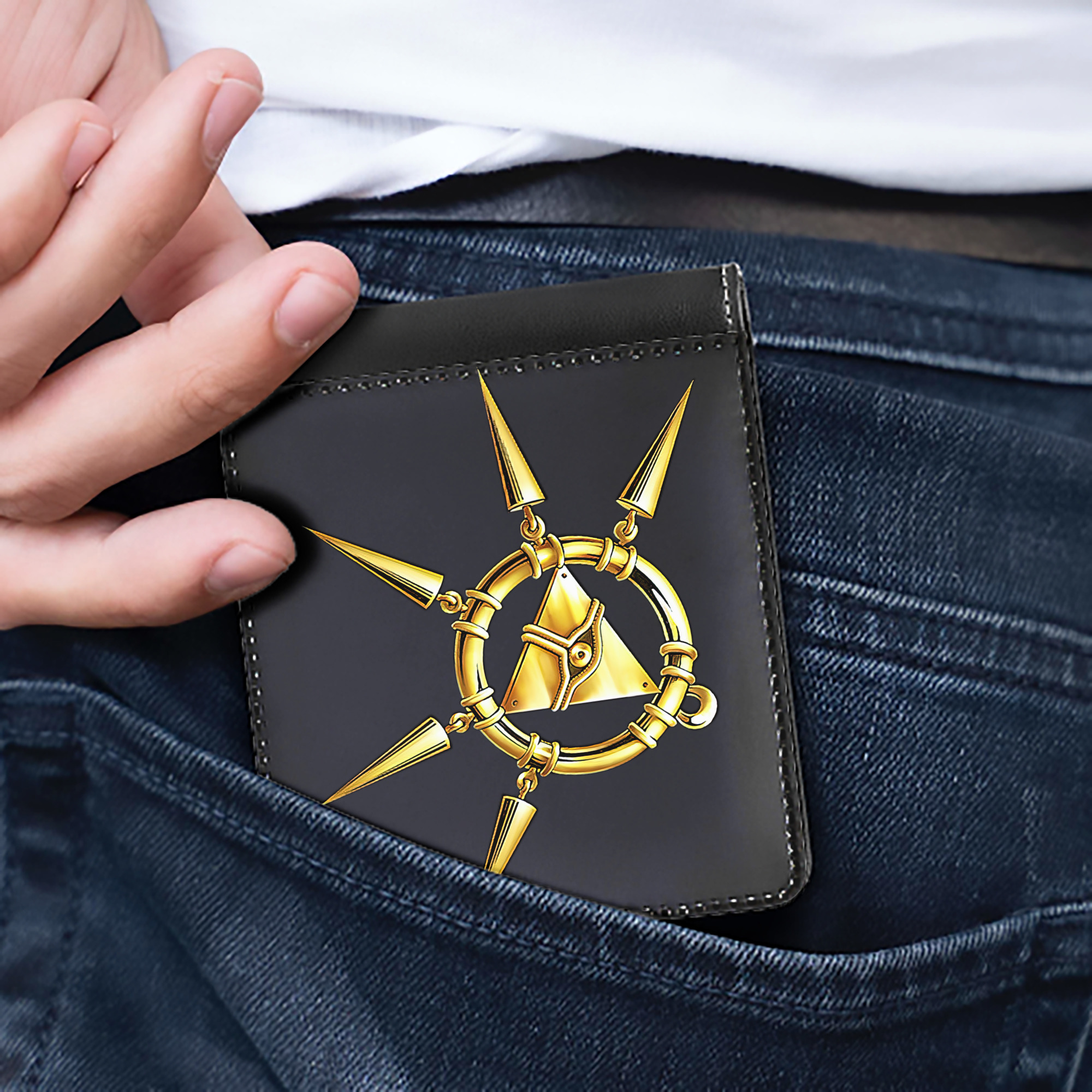 （画像用） 遊☆戯☆王 Yu-Gi-Oh! 二つ折り革財布