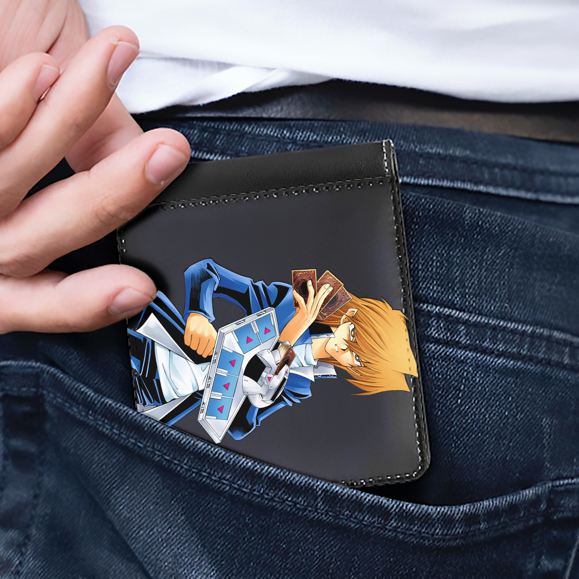 （画像用） 遊☆戯☆王 Yu-Gi-Oh! 二つ折り革財布
