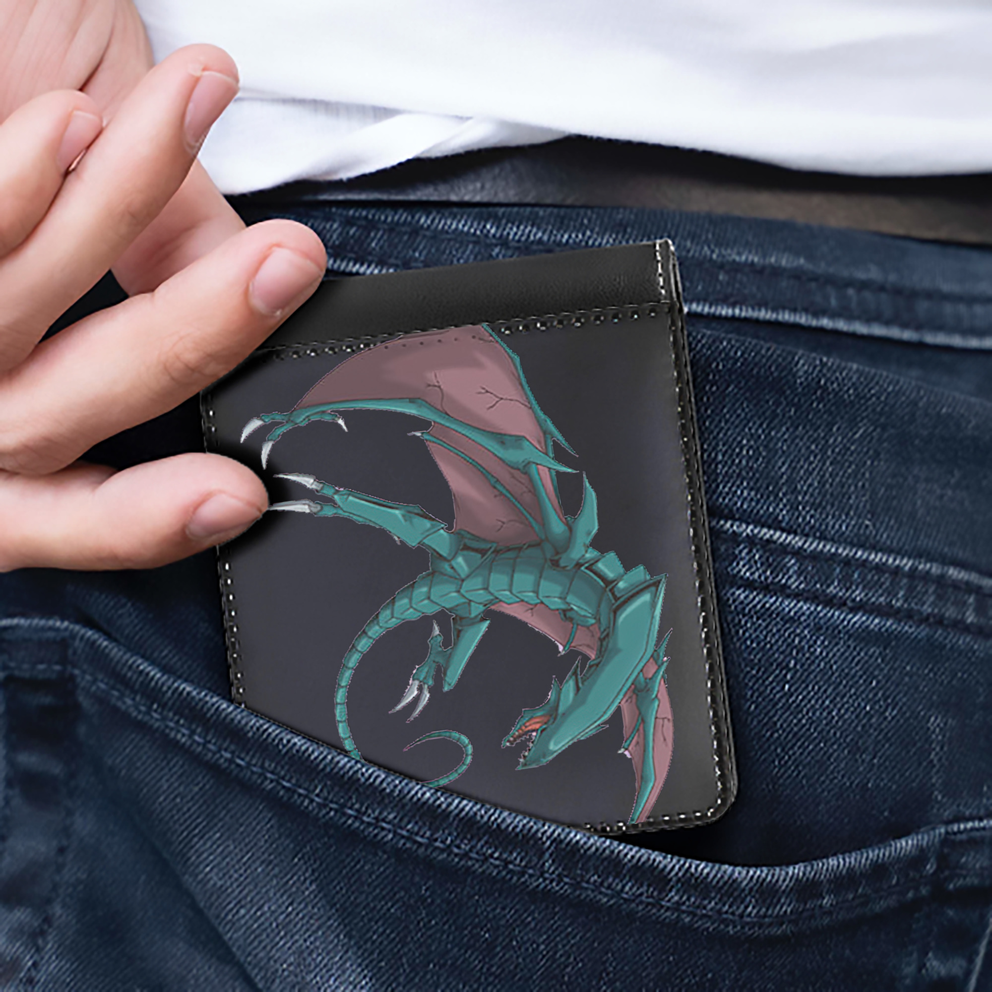 （画像用） 遊☆戯☆王 Yu-Gi-Oh! 二つ折り革財布