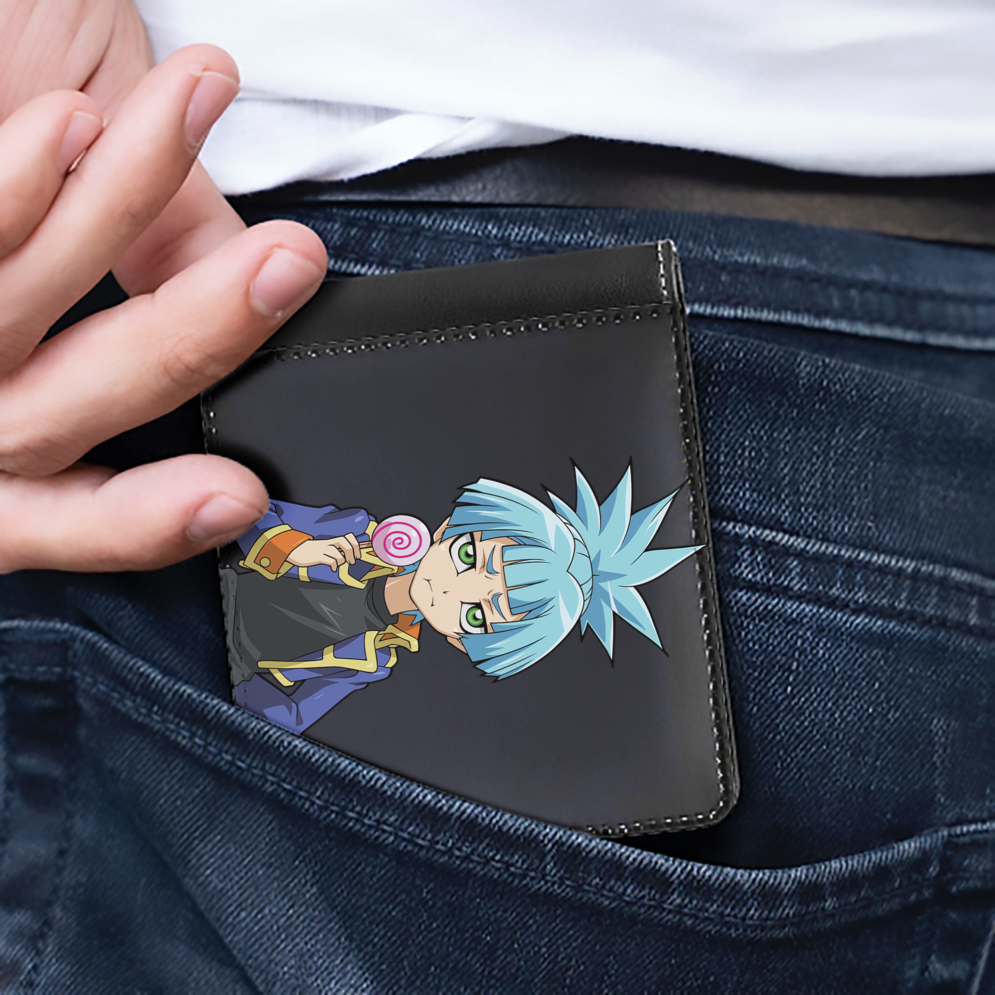 （画像用） 遊☆戯☆王 Yu-Gi-Oh! 二つ折り革財布