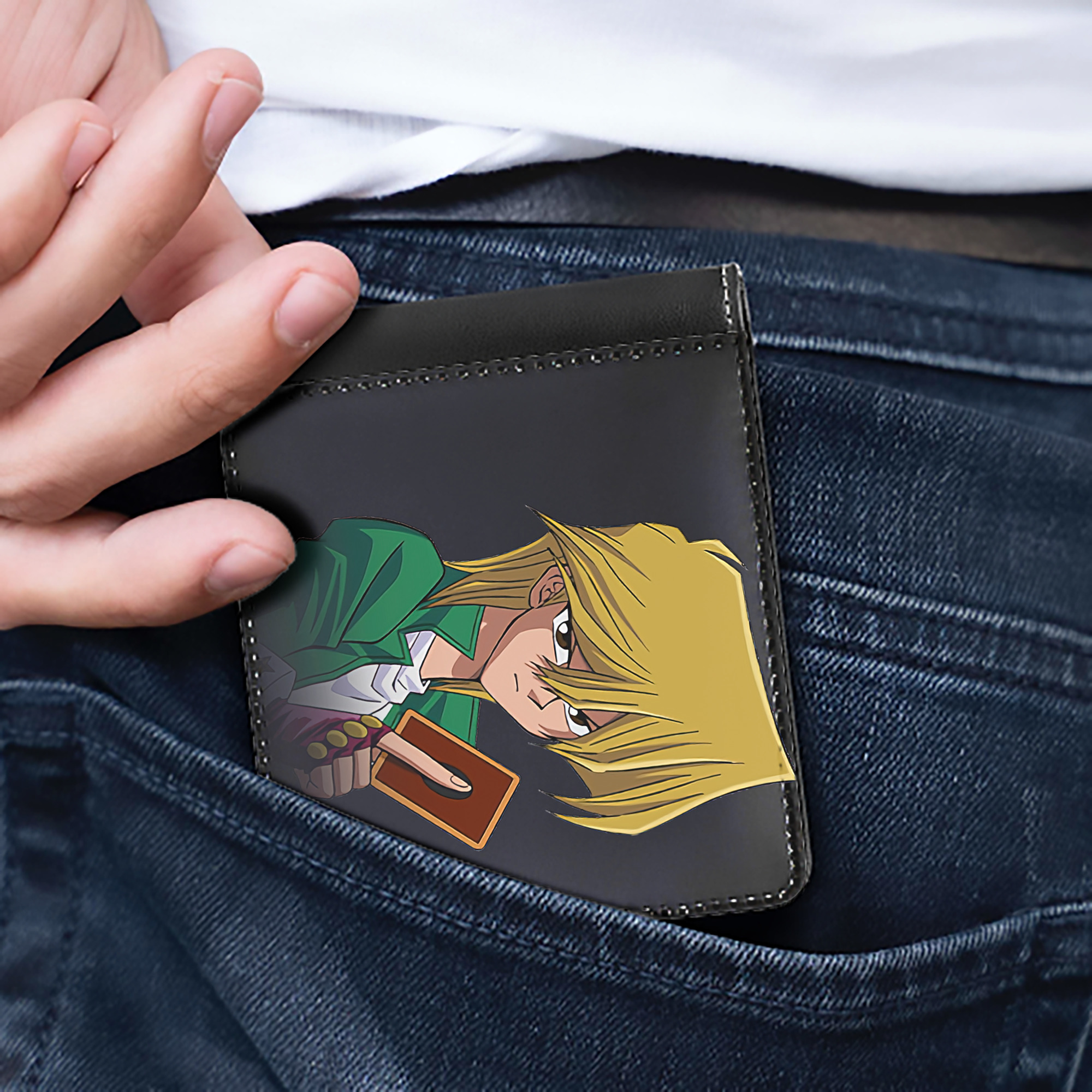 （画像用） 遊☆戯☆王 Yu-Gi-Oh! 二つ折り革財布