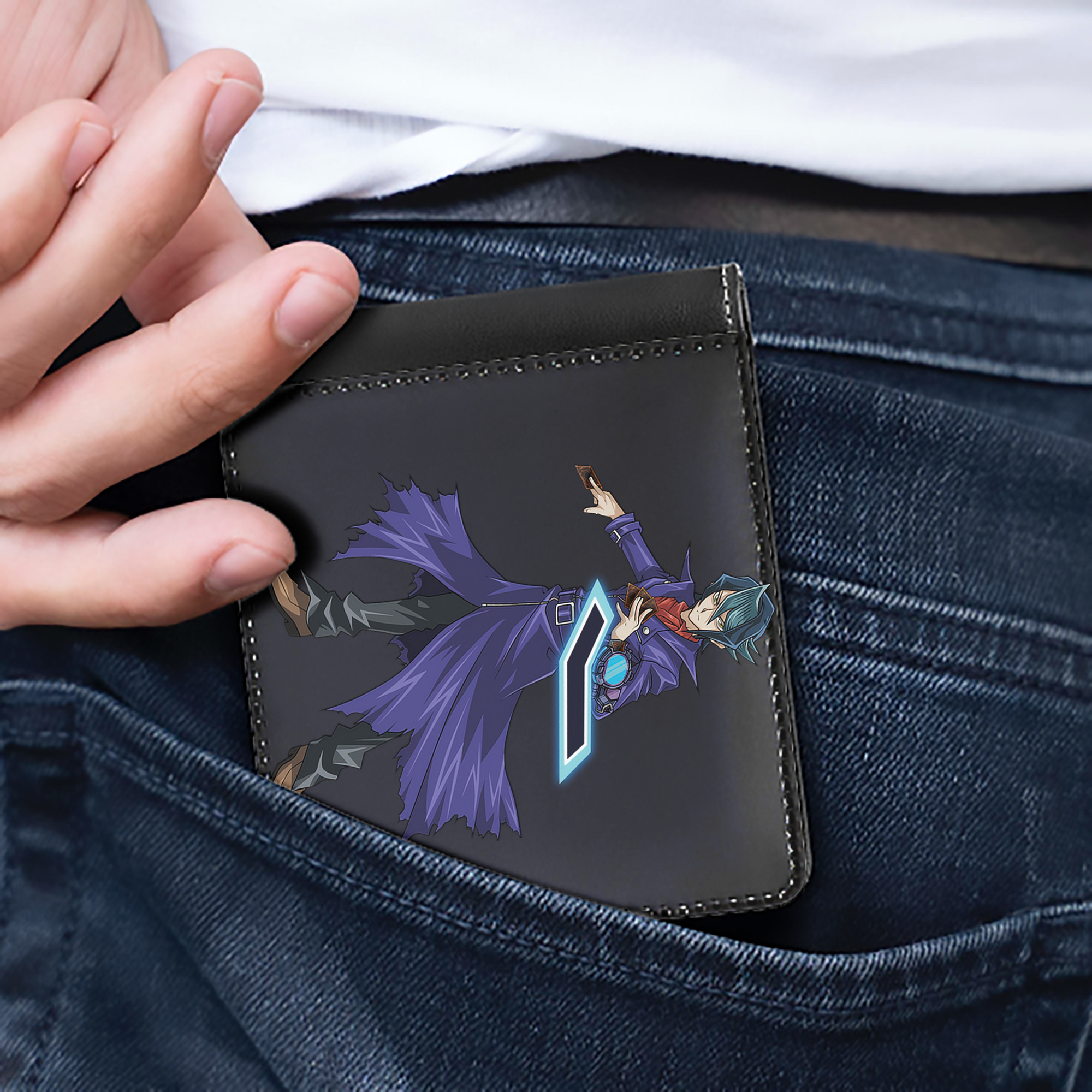 （画像用） 遊☆戯☆王 Yu-Gi-Oh! 二つ折り革財布