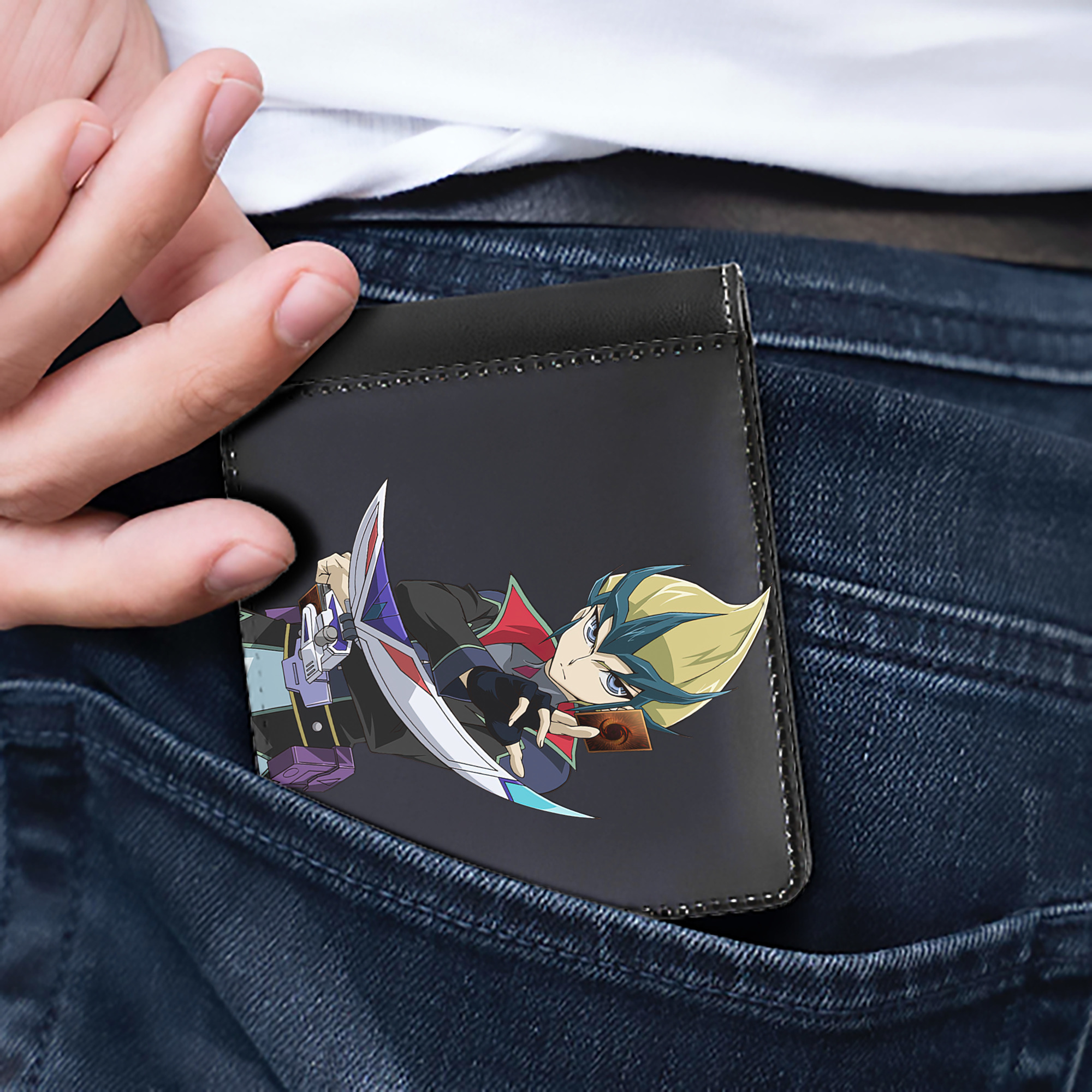 （画像用） 遊☆戯☆王 Yu-Gi-Oh! 二つ折り革財布