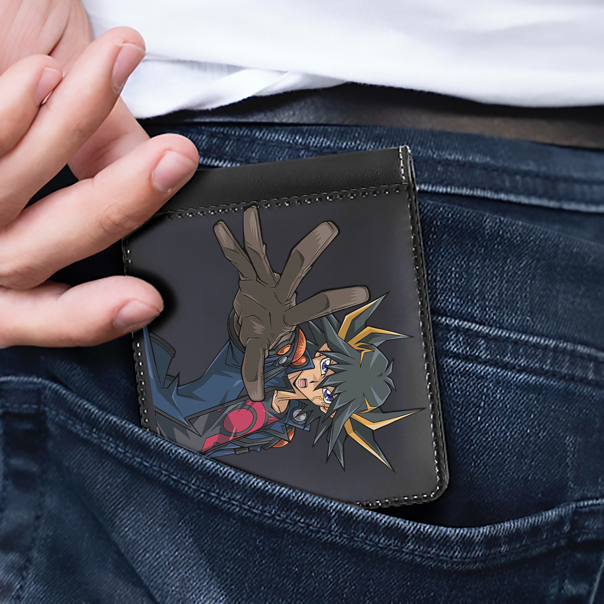 （画像用） 遊☆戯☆王 Yu-Gi-Oh! 二つ折り革財布