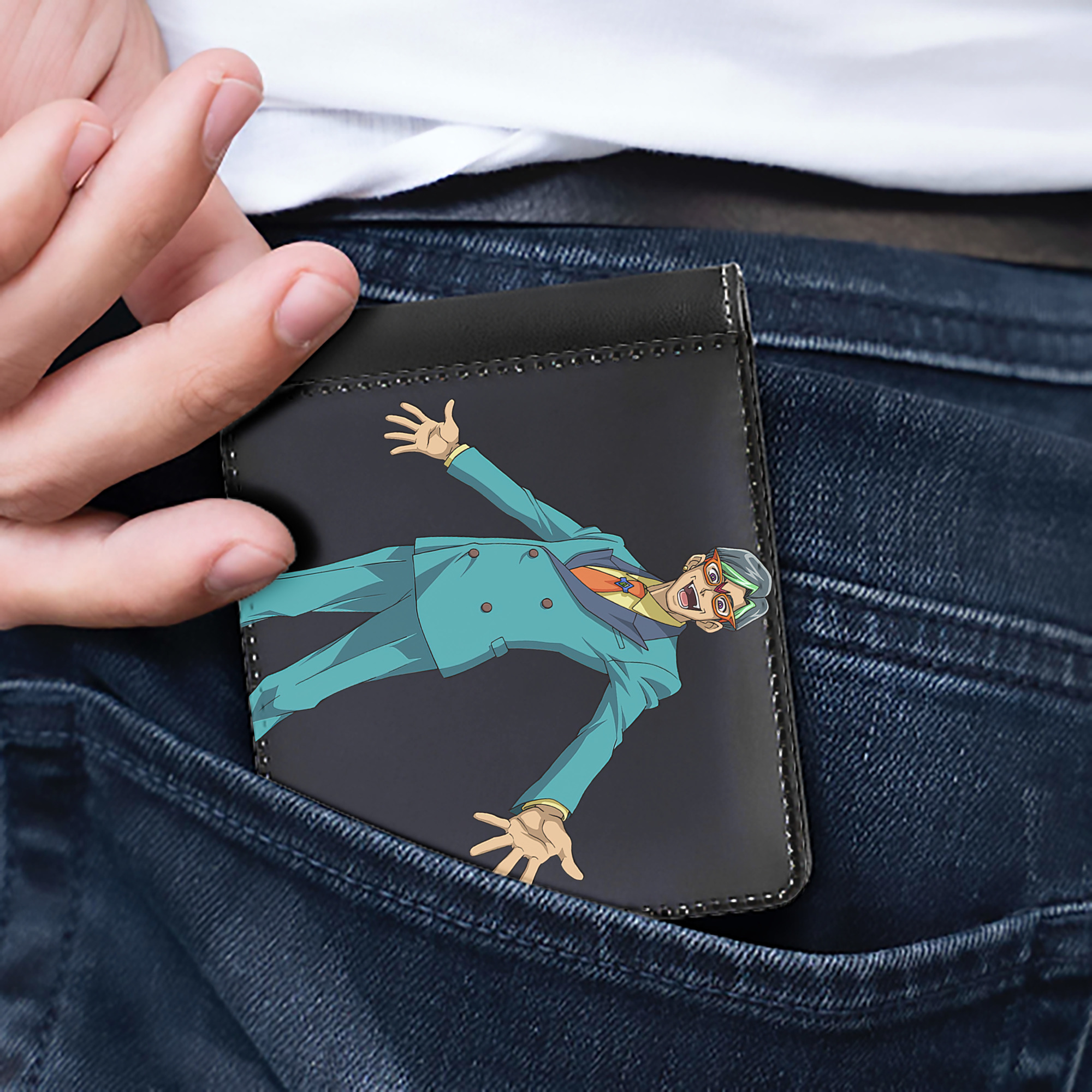 （画像用） 遊☆戯☆王 Yu-Gi-Oh! 二つ折り革財布