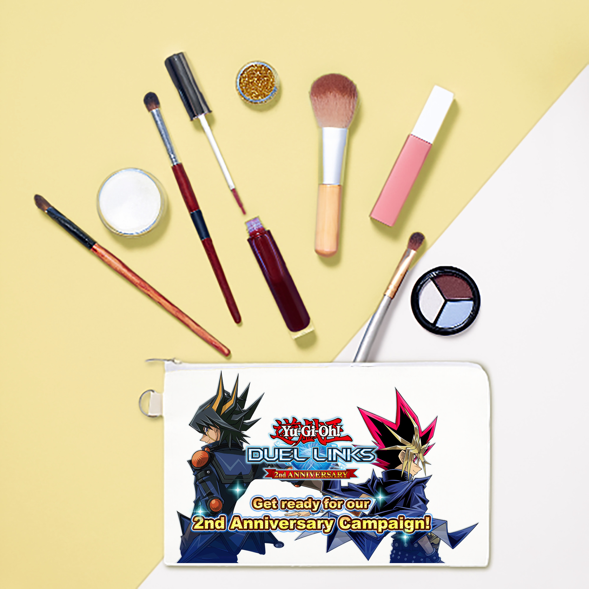 （画像用） 遊☆戯☆王 Yu-Gi-Oh! キャンバス生地ポーチ　小物入れ