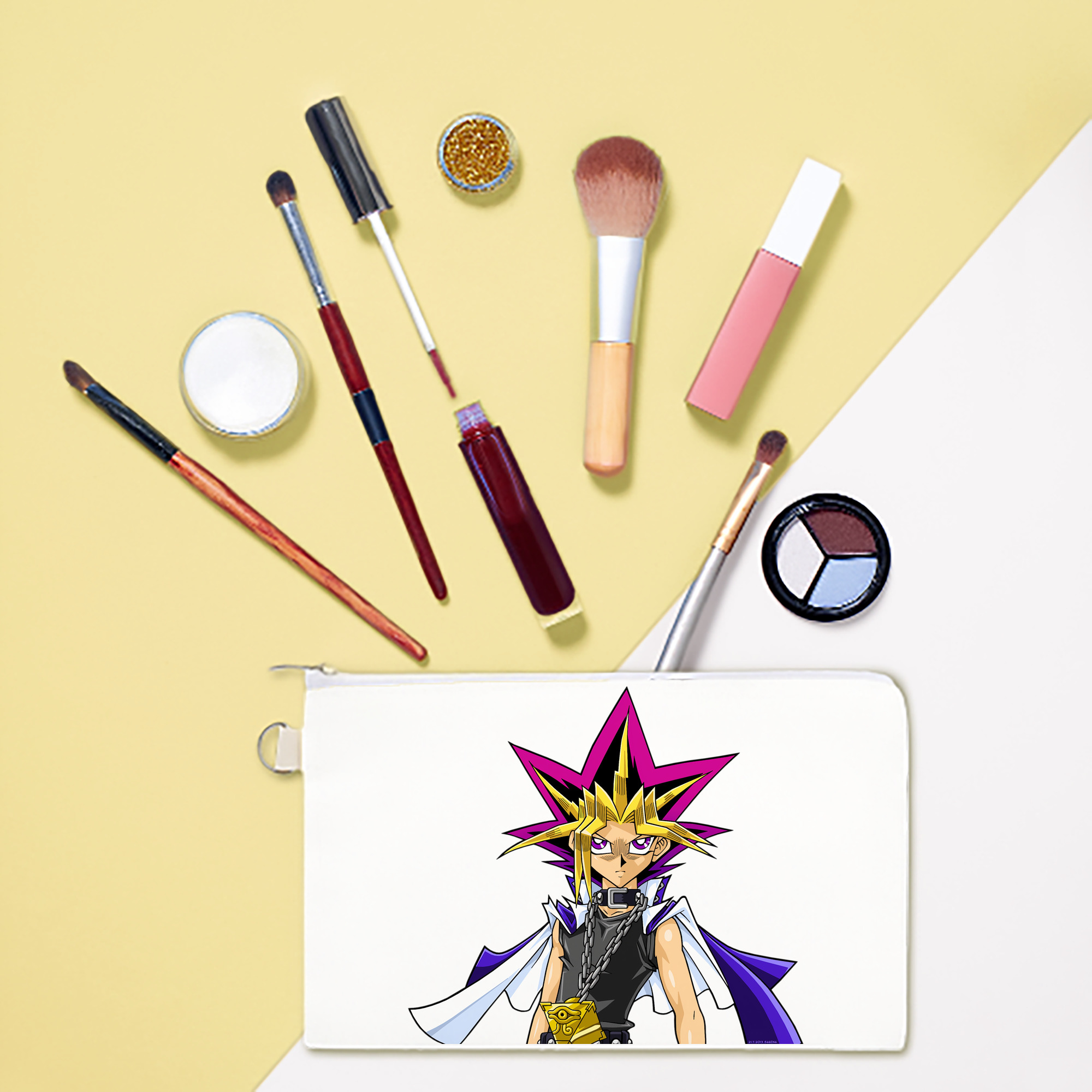 （画像用） 遊☆戯☆王 Yu-Gi-Oh! キャンバス生地ポーチ　小物入れ
