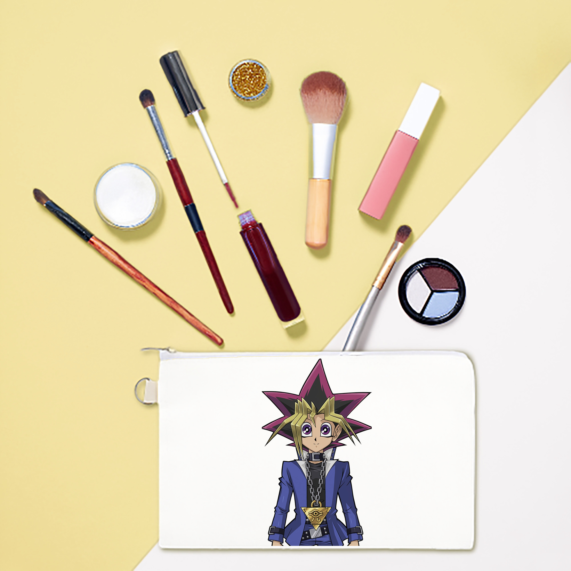 （画像用） 遊☆戯☆王 Yu-Gi-Oh! キャンバス生地ポーチ　小物入れ