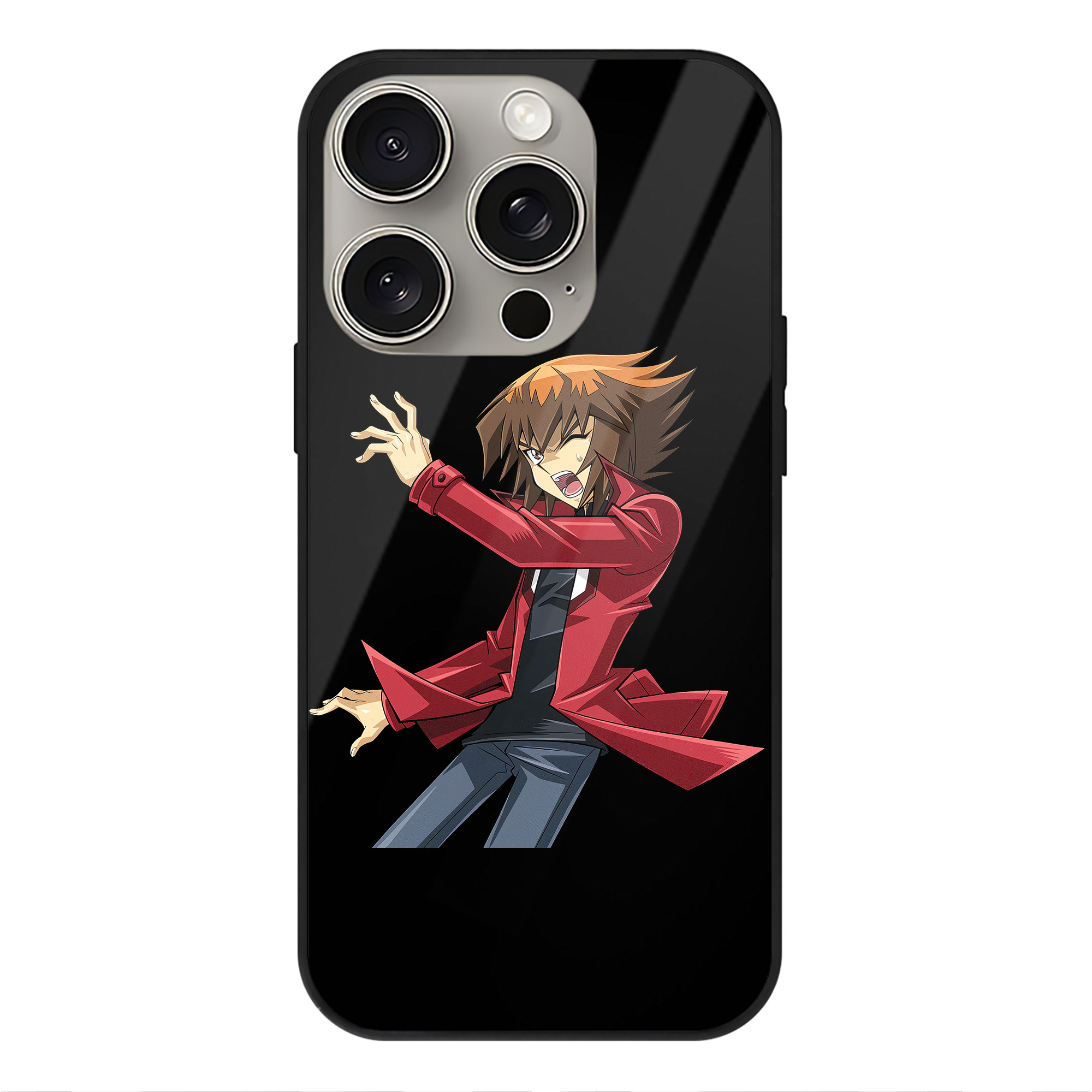 遊☆戯☆王 Yu-Gi-Oh! 【iPhone15Pro対応】スマホケース 耐衝撃＆黄変防止 背面ガラス