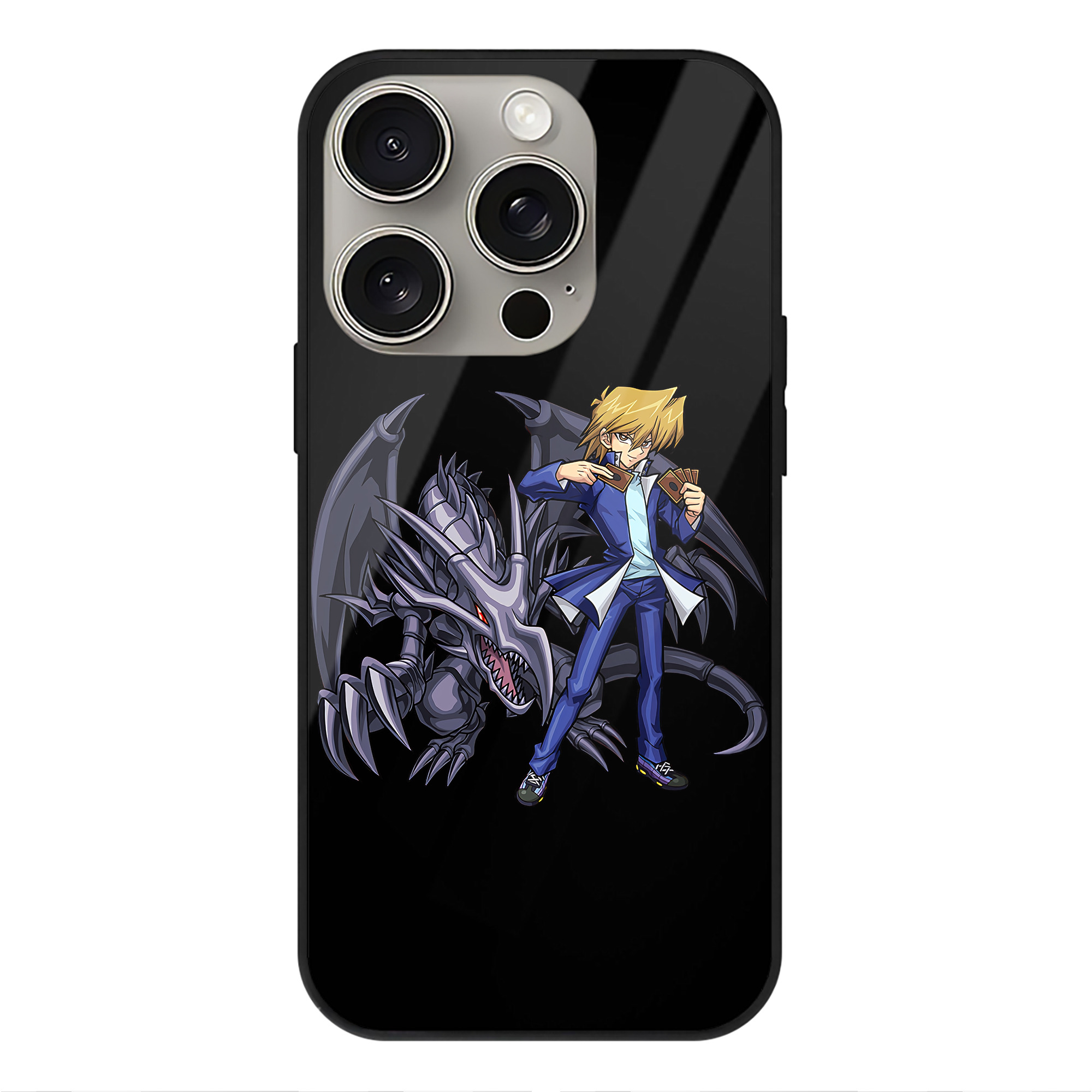 遊☆戯☆王 Yu-Gi-Oh! 【iPhone15Pro対応】スマホケース 耐衝撃＆黄変防止 背面ガラス