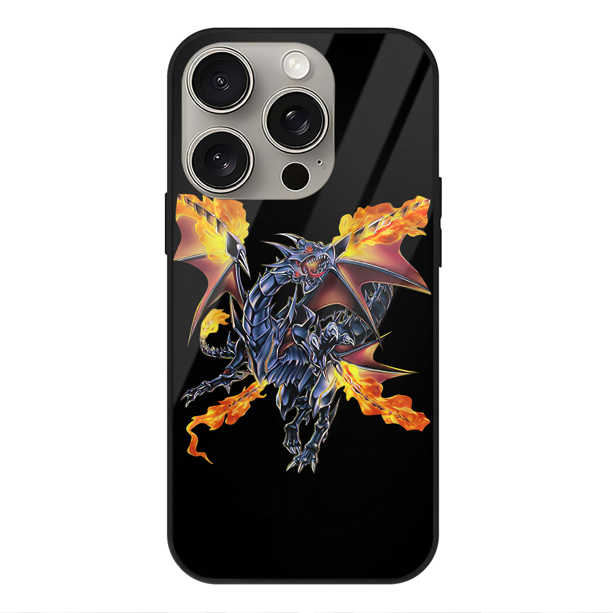 遊☆戯☆王 Yu-Gi-Oh! 【iPhone15Pro対応】スマホケース 耐衝撃＆黄変防止 背面ガラス