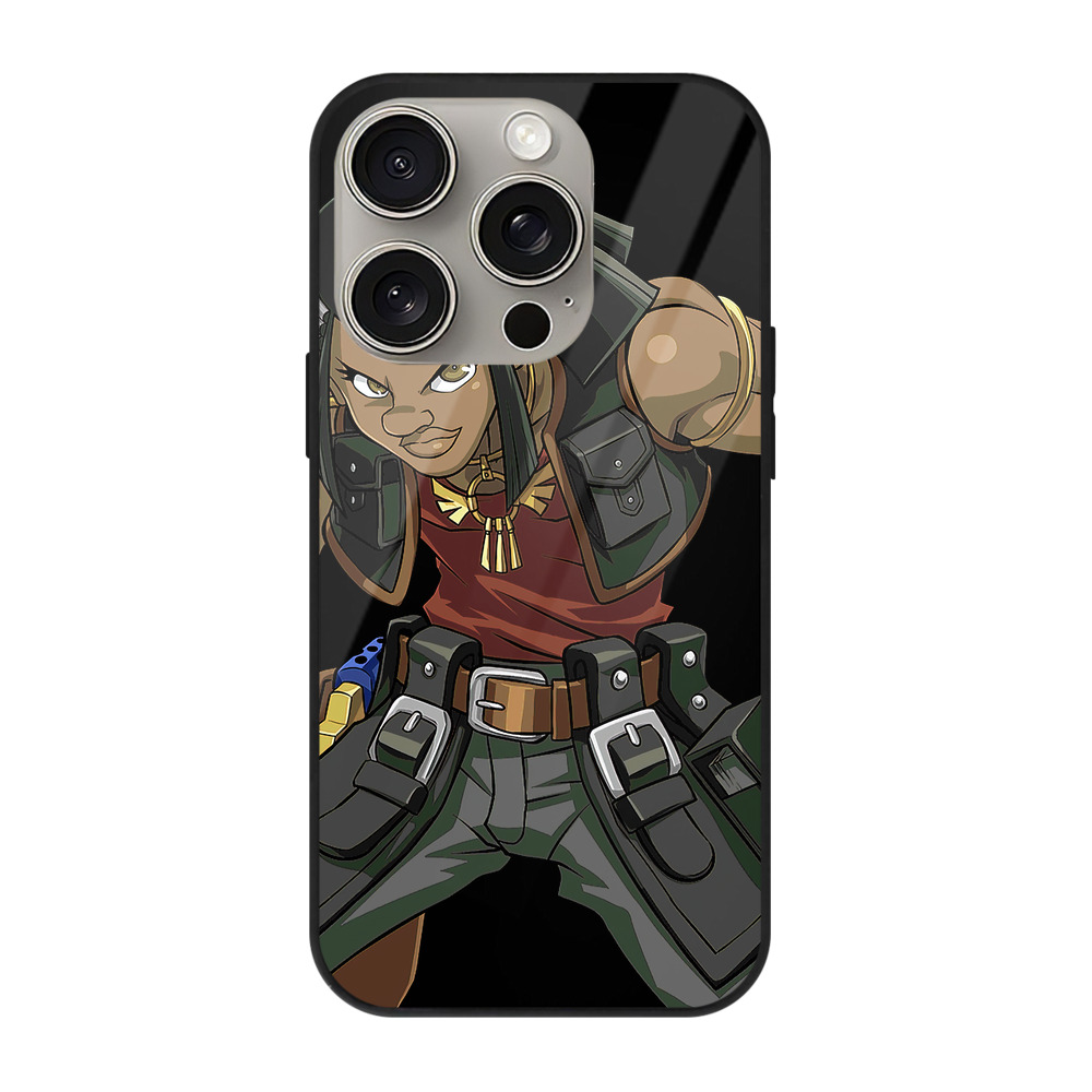 （画像用） 遊☆戯☆王 Yu-Gi-Oh! 【iPhone15Pro対応】スマホケース 耐衝撃＆黄変防止 背面ガラス