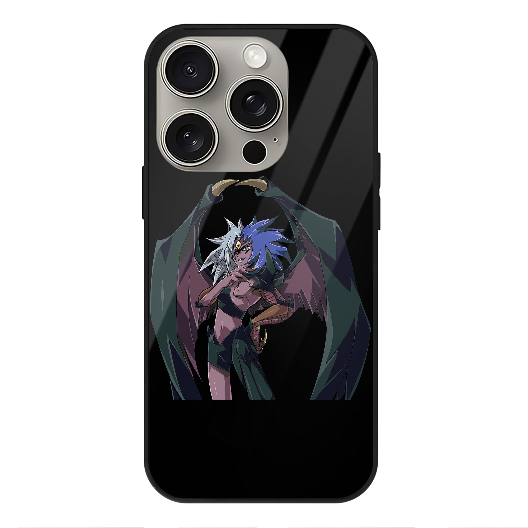 （画像用） 遊☆戯☆王 Yu-Gi-Oh! 【iPhone15Pro対応】スマホケース 耐衝撃＆黄変防止 背面ガラス