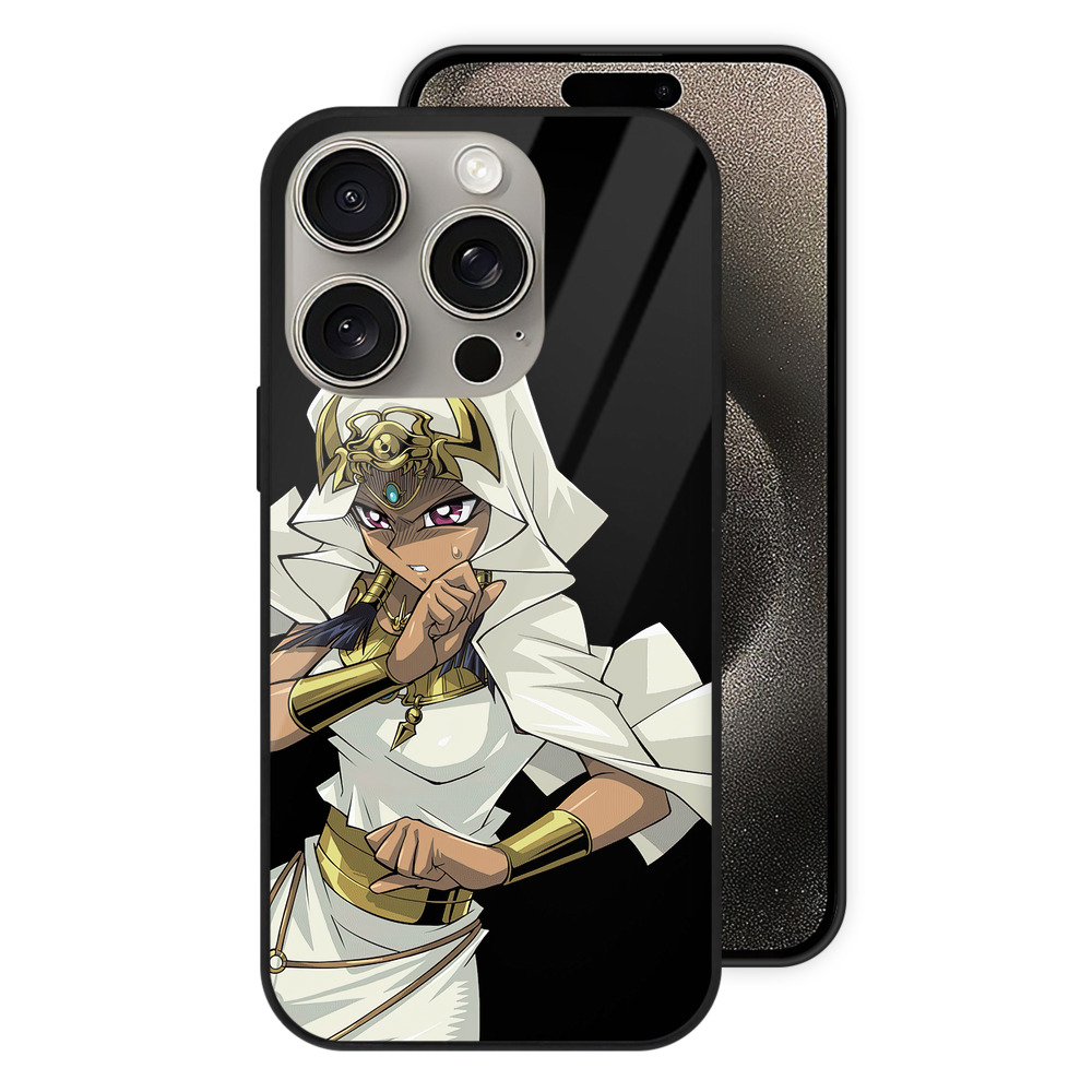 （画像用） 遊☆戯☆王 Yu-Gi-Oh! 【iPhone15Pro対応】スマホケース 耐衝撃＆黄変防止 背面ガラス