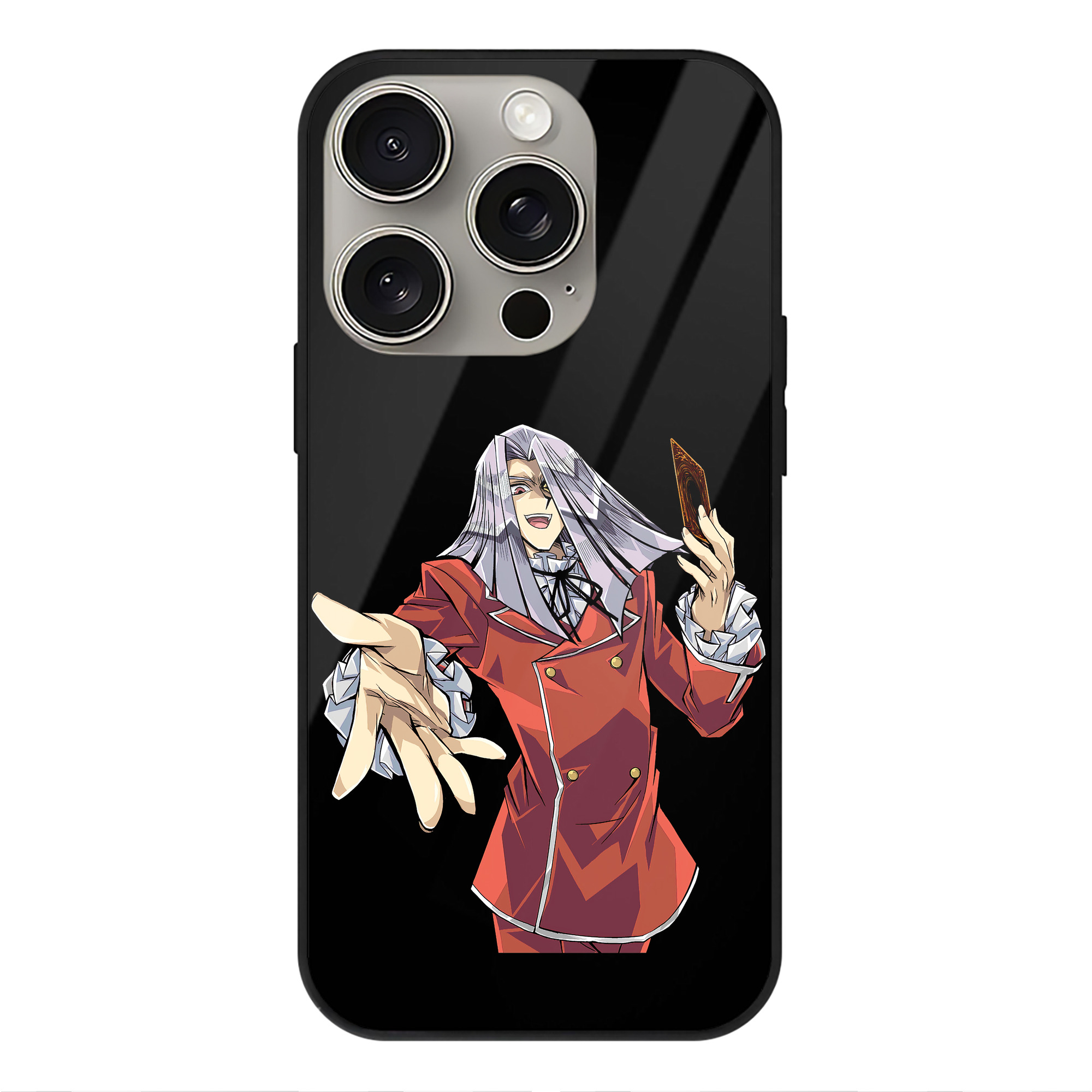 （画像用） 遊☆戯☆王 Yu-Gi-Oh! 【iPhone15Pro対応】スマホケース 耐衝撃＆黄変防止 背面ガラス