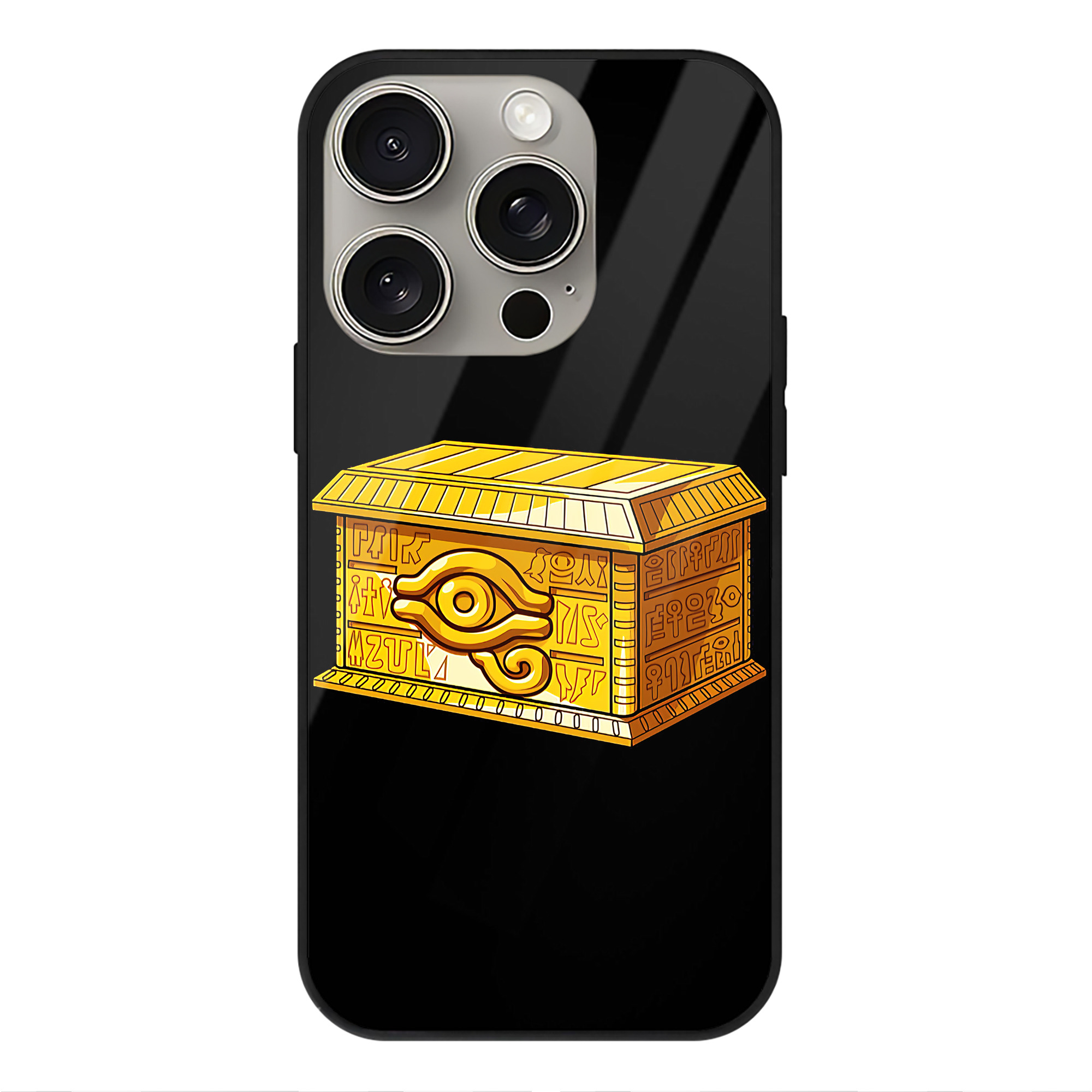 遊☆戯☆王 Yu-Gi-Oh! 【iPhone15Pro対応】スマホケース 耐衝撃＆黄変防止 背面ガラス