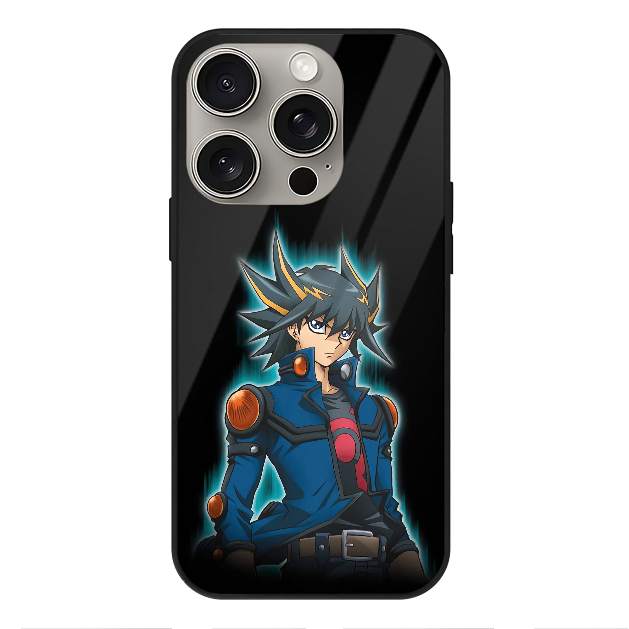 （画像用） 遊☆戯☆王 Yu-Gi-Oh! 【iPhone15Pro対応】スマホケース 耐衝撃＆黄変防止 背面ガラス