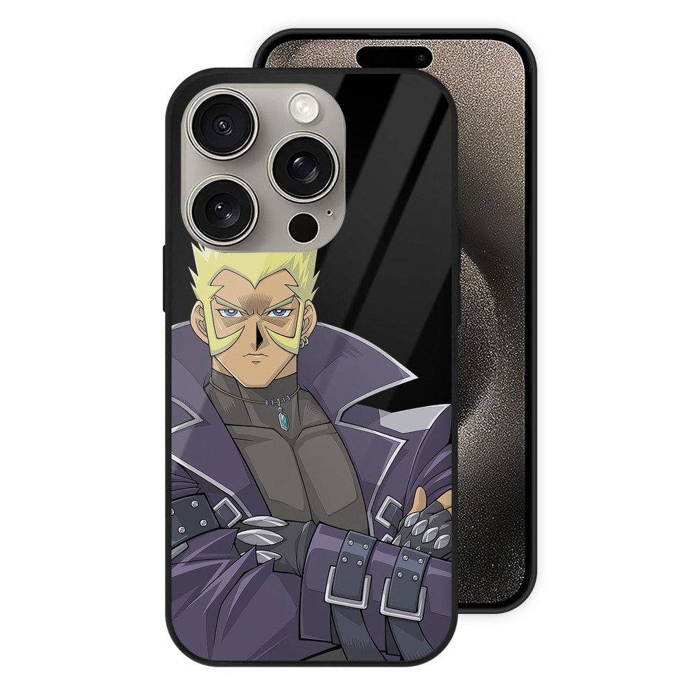 （画像用） 遊☆戯☆王 Yu-Gi-Oh! 【iPhone15Pro対応】スマホケース 耐衝撃＆黄変防止 背面ガラス