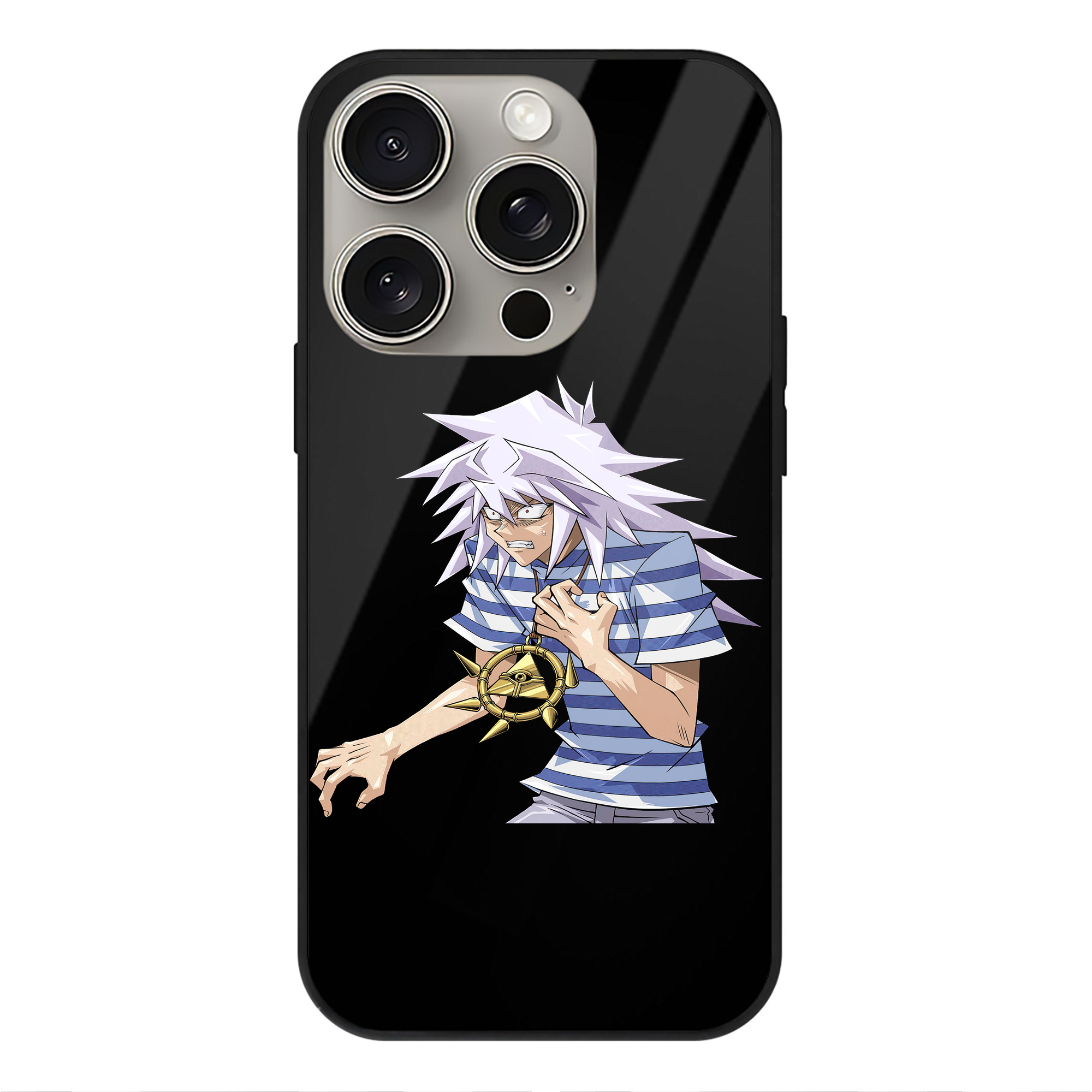 遊☆戯☆王 Yu-Gi-Oh! 【iPhone15Pro対応】スマホケース 耐衝撃＆黄変防止 背面ガラス