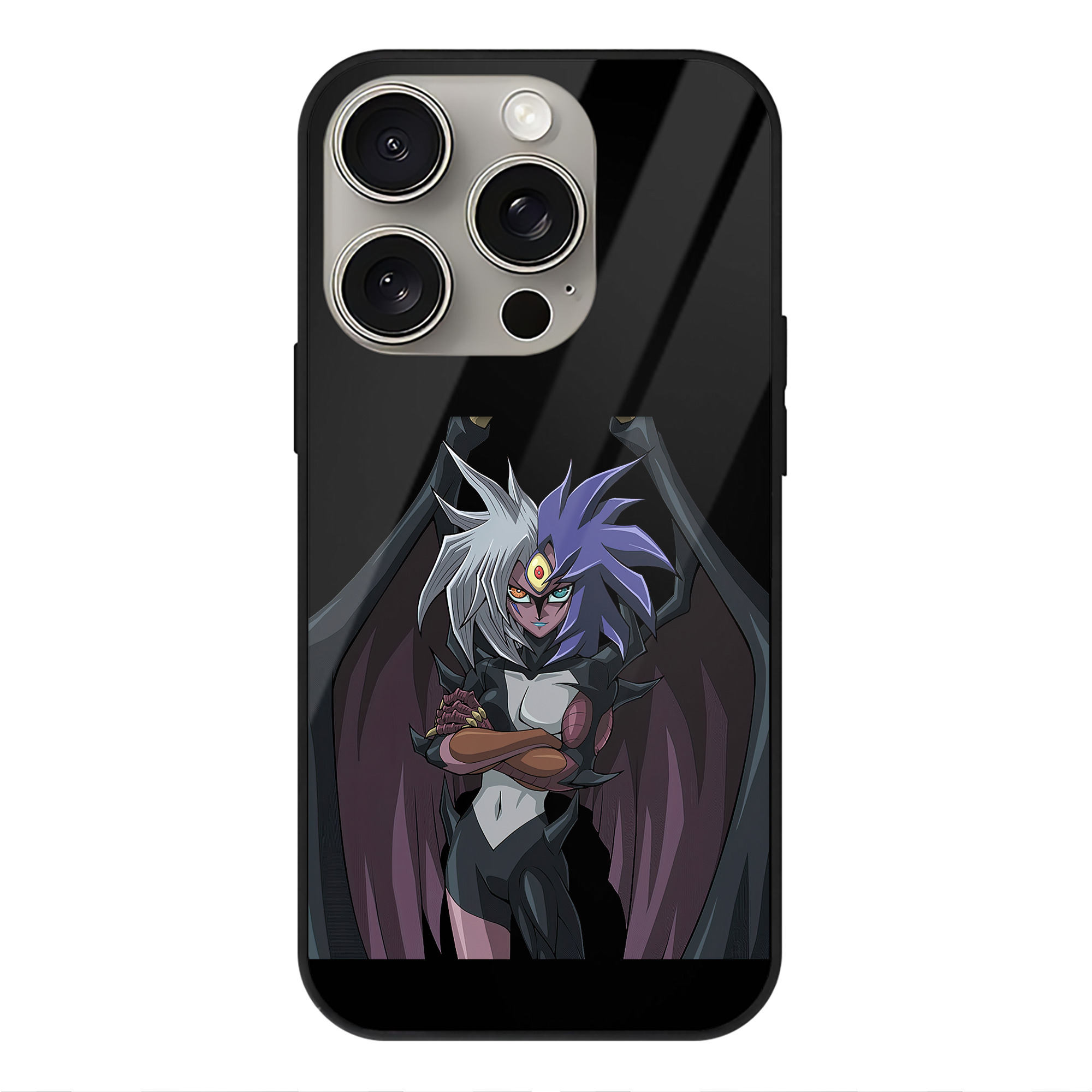 遊☆戯☆王 Yu-Gi-Oh! 【iPhone15Pro対応】スマホケース 耐衝撃＆黄変防止 背面ガラス