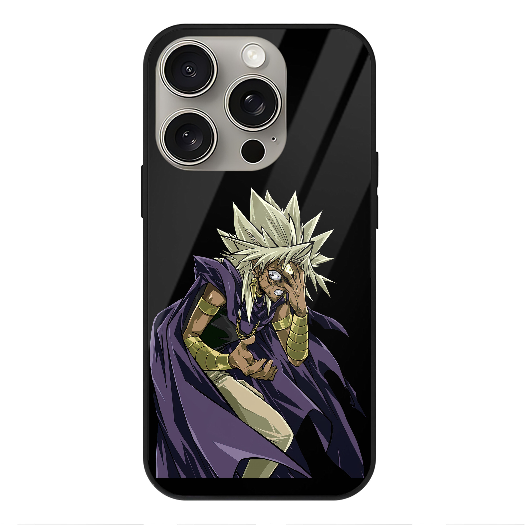 （画像用） 遊☆戯☆王 Yu-Gi-Oh! 【iPhone15Pro対応】スマホケース 耐衝撃＆黄変防止 背面ガラス