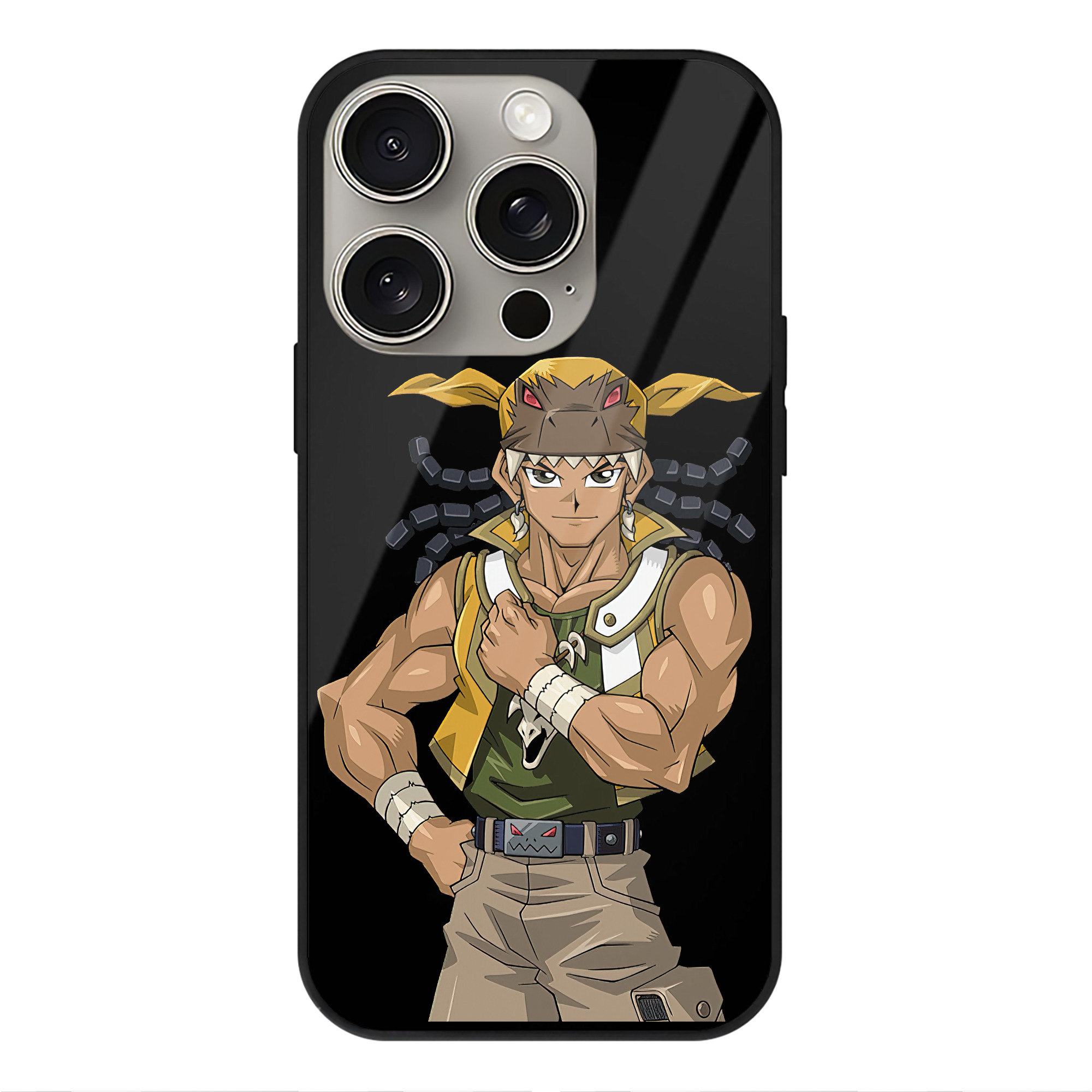 遊☆戯☆王 Yu-Gi-Oh! 【iPhone15Pro対応】スマホケース 耐衝撃＆黄変防止 背面ガラス
