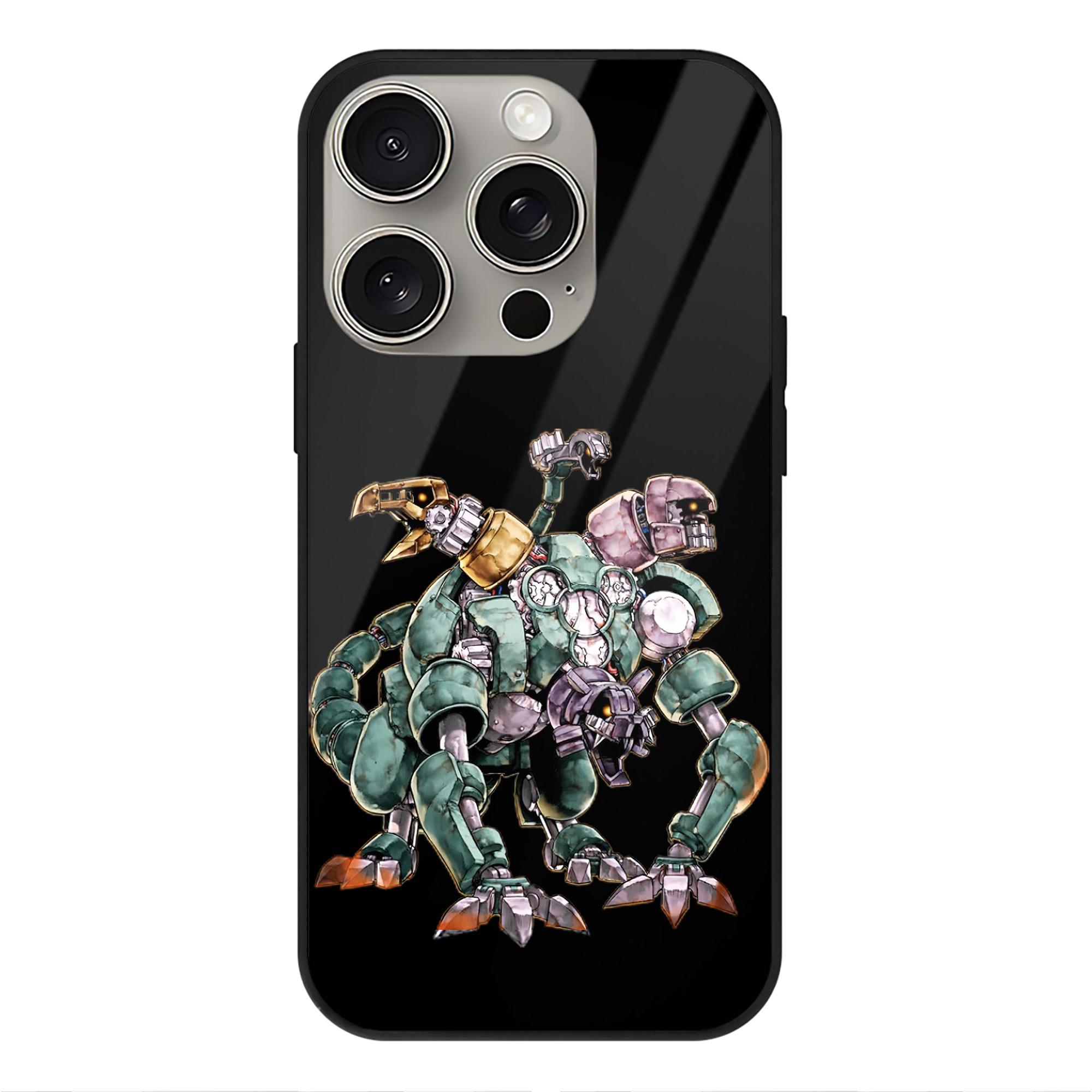 （画像用） 遊☆戯☆王 Yu-Gi-Oh! 【iPhone15Pro対応】スマホケース 耐衝撃＆黄変防止 背面ガラス