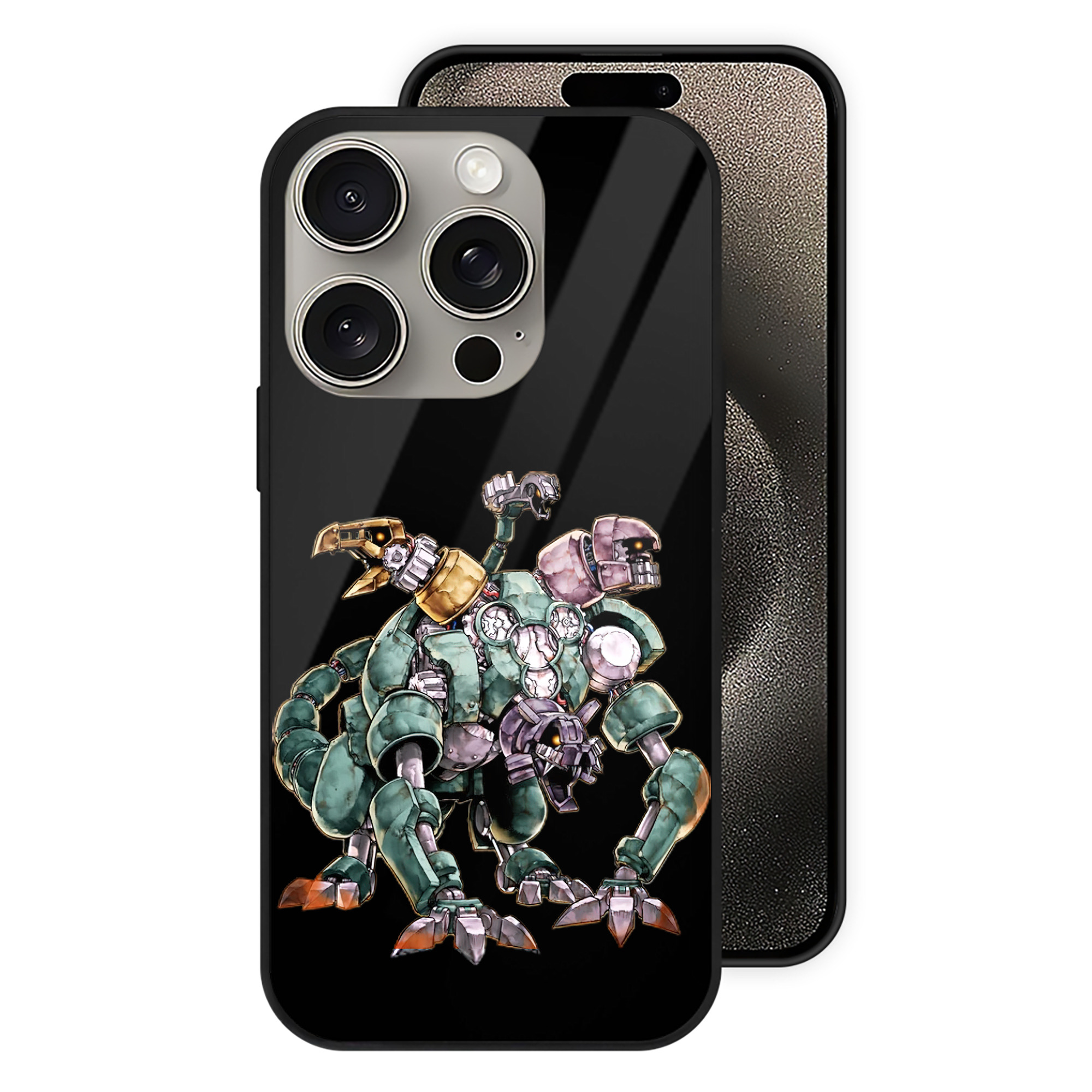 （画像用） 遊☆戯☆王 Yu-Gi-Oh! 【iPhone15Pro対応】スマホケース 耐衝撃＆黄変防止 背面ガラス