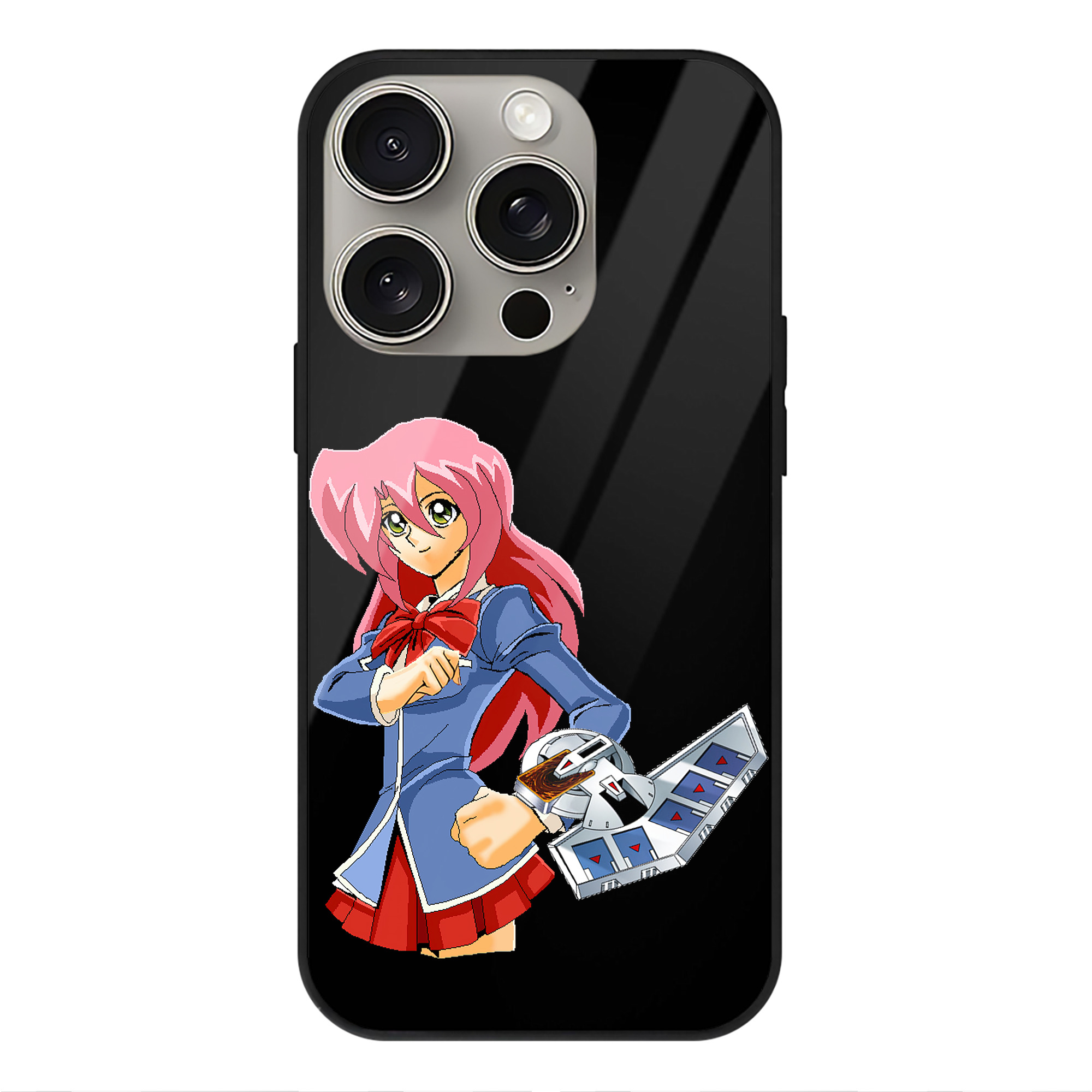 遊☆戯☆王 Yu-Gi-Oh! 【iPhone15Pro対応】スマホケース 耐衝撃＆黄変防止 背面ガラス